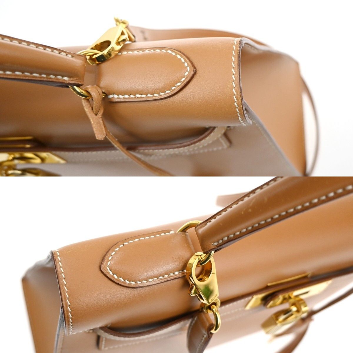 Hermes Hermes Kelly Handbag Brown Chamonix with Gold Hardware Size ONE SIZE - 12 Thumbnail