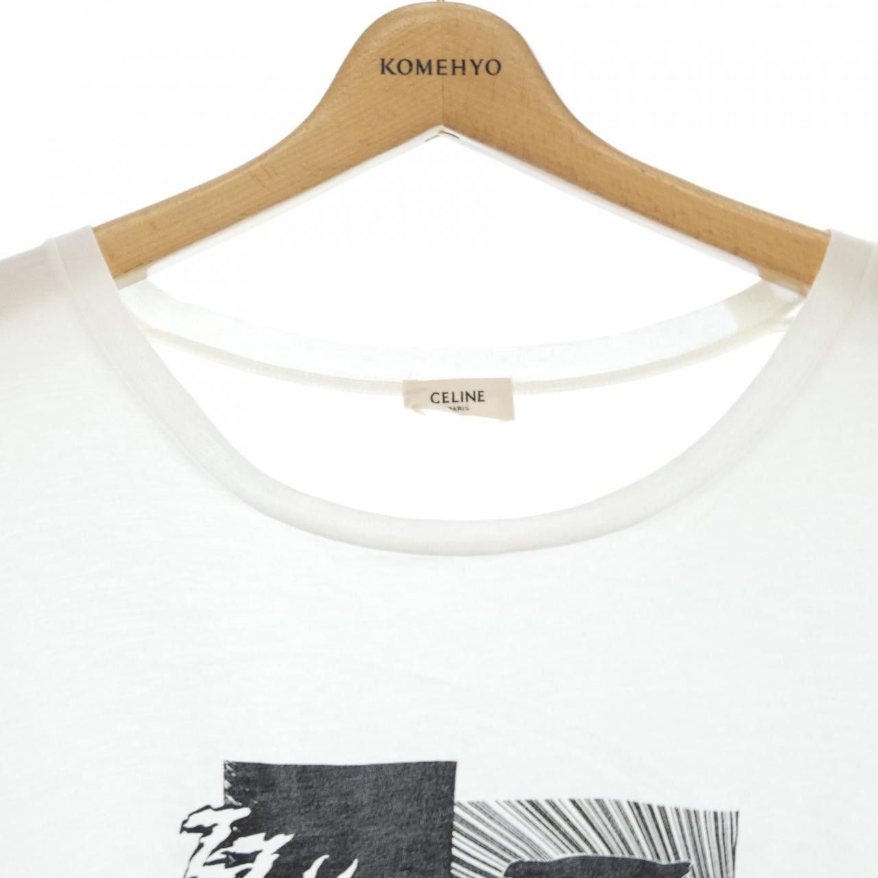 Celine Celine Celine T-shirt Cotton T-Shirts 2X008381E DUTY FREE for USA Size ONE SIZE - 5 Thumbnail