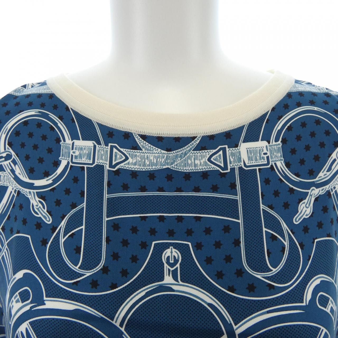 Hermes Hermes Hermes EPERON D'OR BANDANA Twillene Top 38 Cotton Tops DUTY FREE for USA Size ONE SIZE - 5 Thumbnail