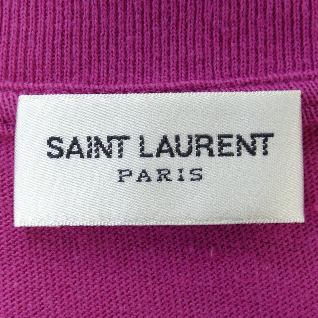 Yves Saint Laurent Yves Saint Laurent Saint Laurent T-shirt Cotton T-Shirts 666167 YB2YD DUTY FREE for USA Size ONE SIZE - 4 Thumbnail