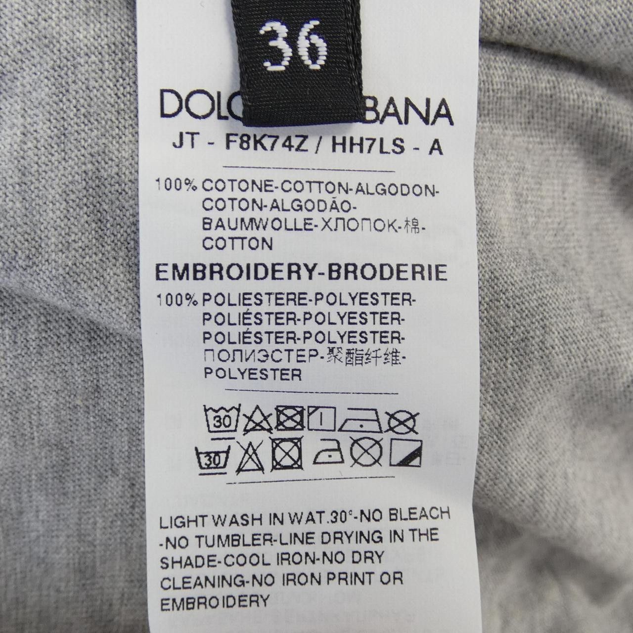 Dolce & Gabbana Dolce & Gabbana Dolce&Gabbana T-shirt Cotton T-Shirts F8K74Z/HH7LS DUTY FREE for USA Size ONE SIZE - 3 Thumbnail