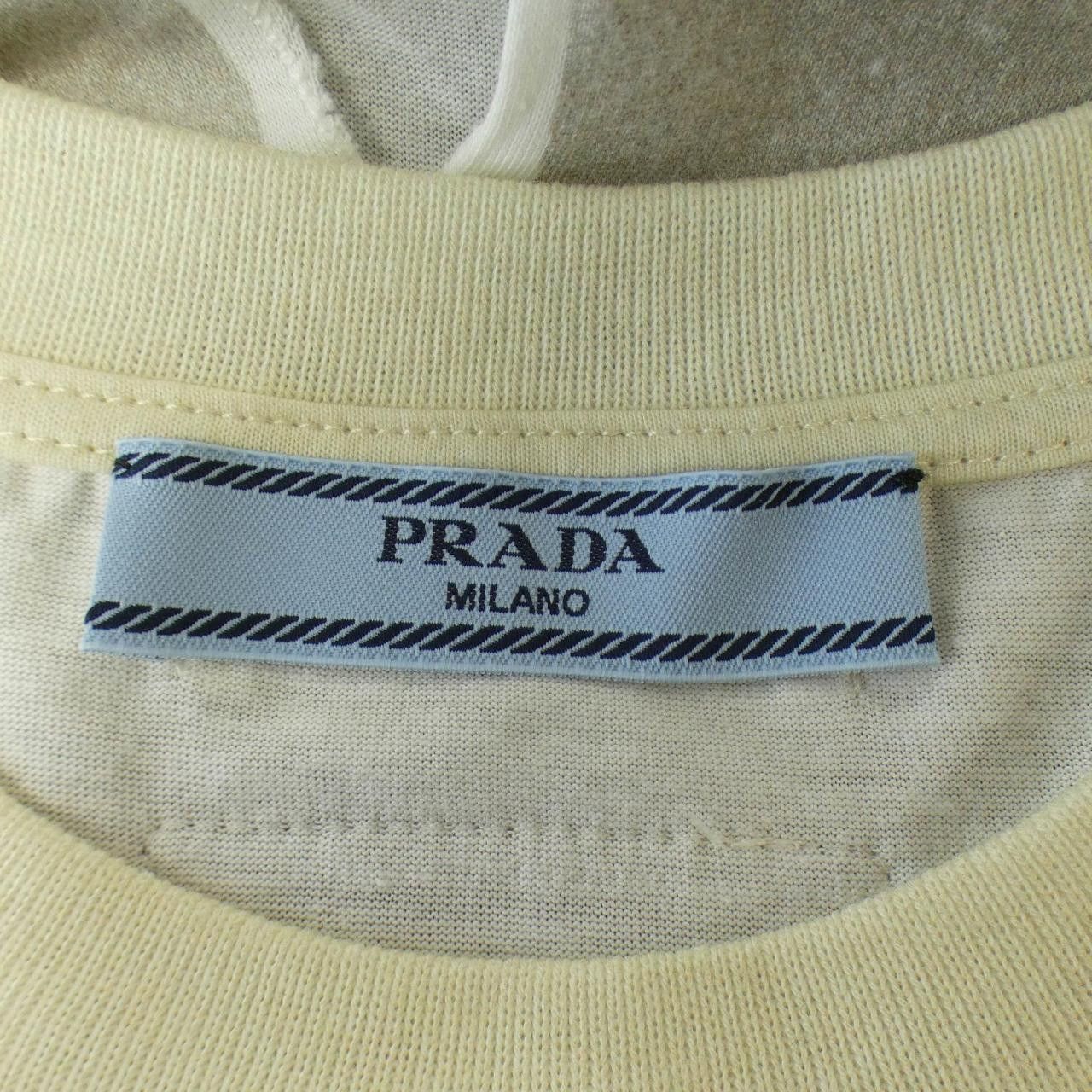 Prada Prada Prada T-shirt Cotton T-Shirts 3529B S231 127N DUTY FREE for USA Size ONE SIZE - 4 Thumbnail