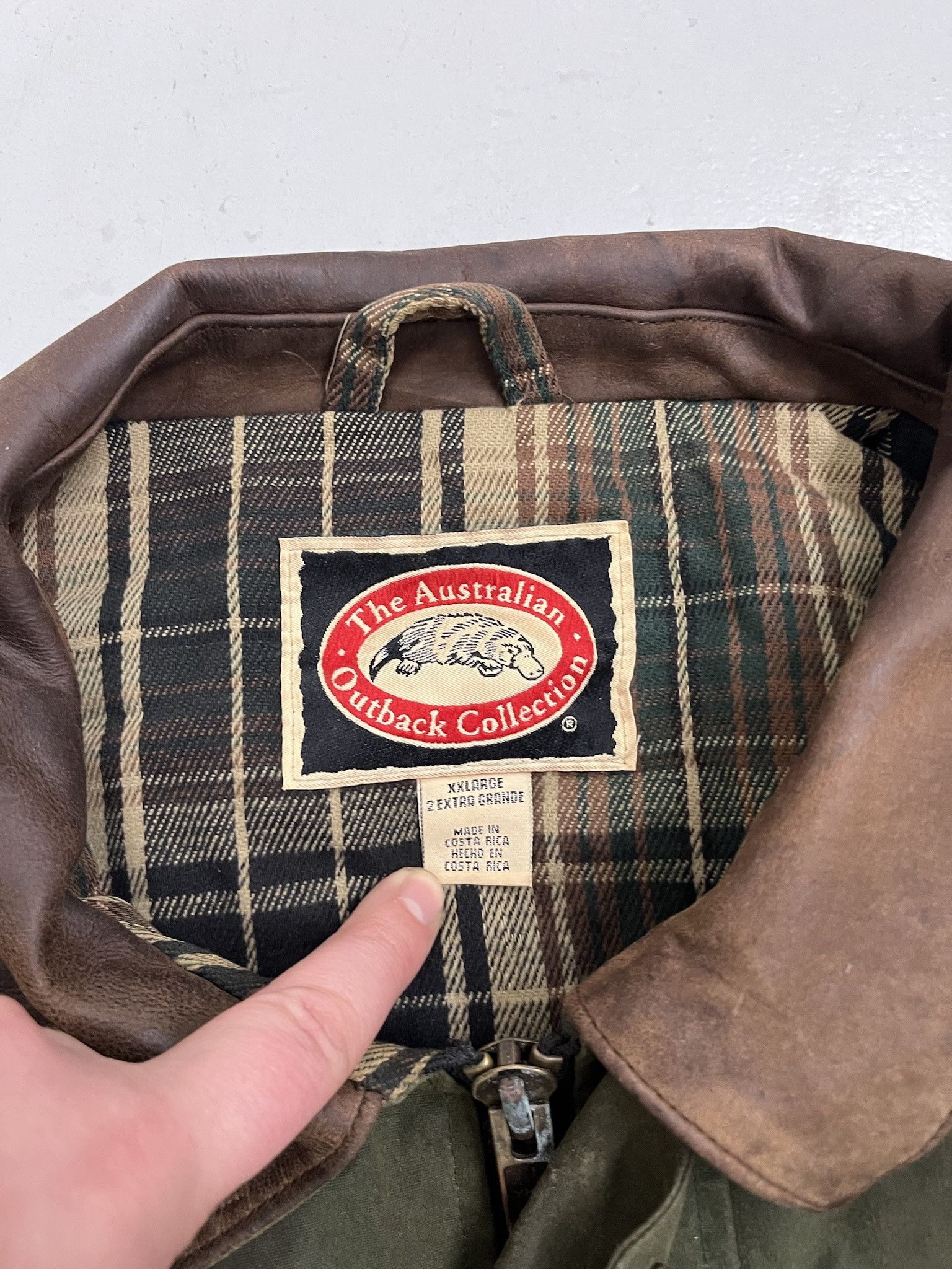 Vintage Vitnage 2000s Australian Waxed Olive Coat Size XXL Size US XXL / EU 58 / 5 - 2 Thumbnail