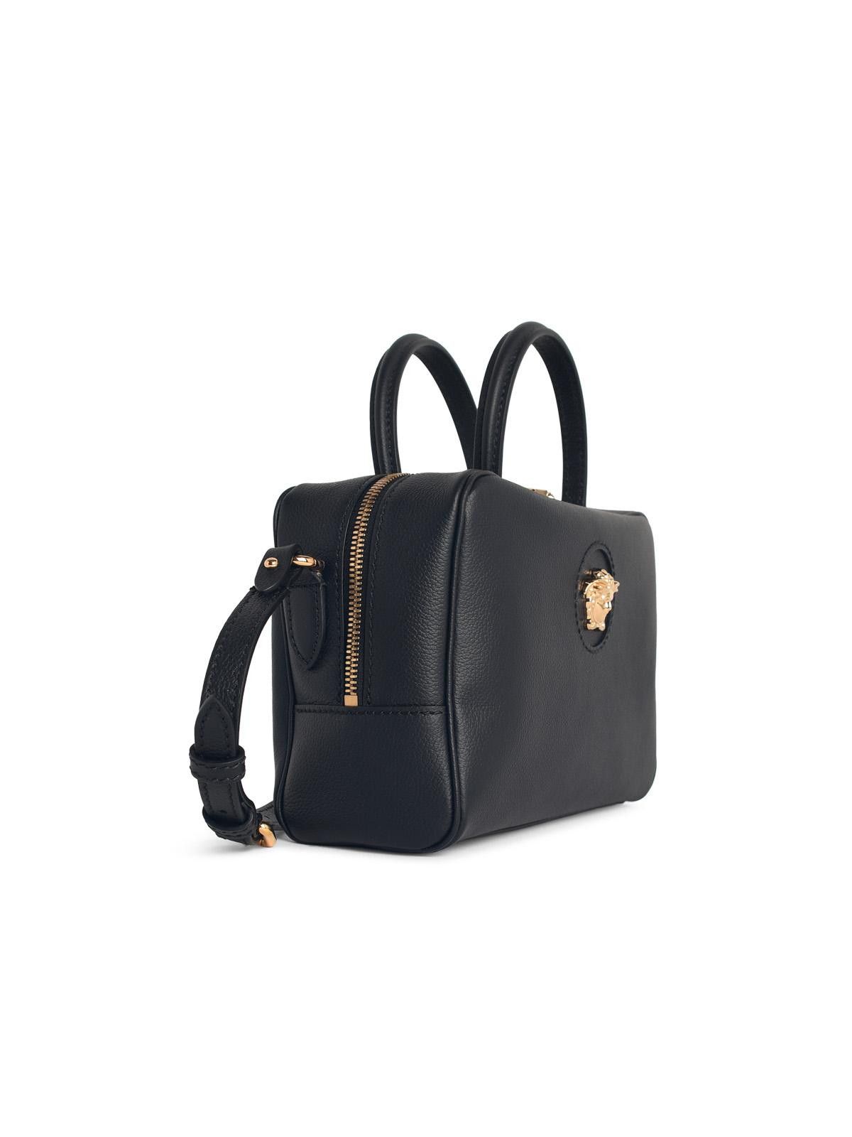 Versace VERSACE 'La Medusa Boston' Black Leather Bag Size ONE SIZE - 2 Thumbnail