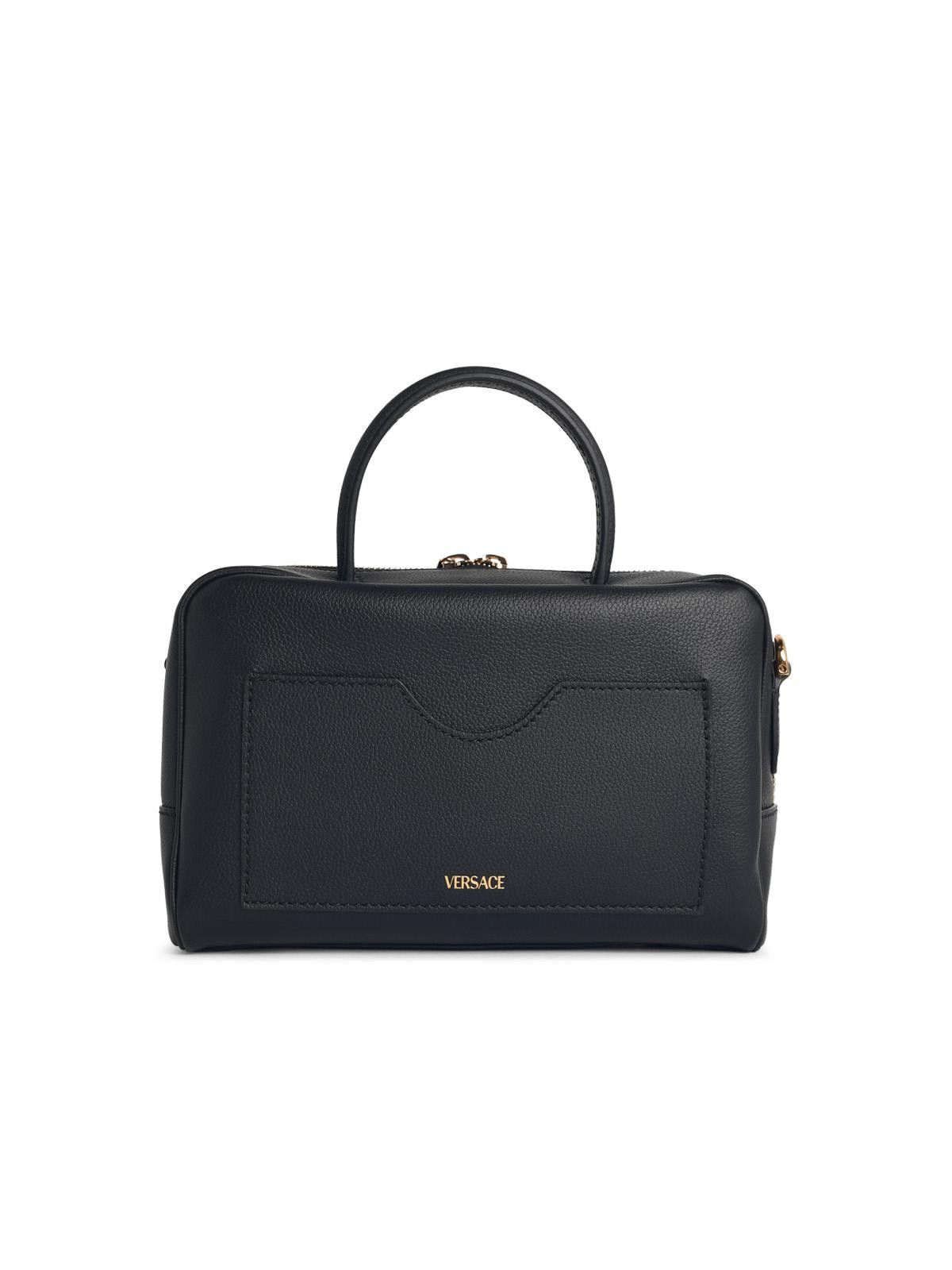 Versace VERSACE 'La Medusa Boston' Black Leather Bag Size ONE SIZE - 3 Thumbnail
