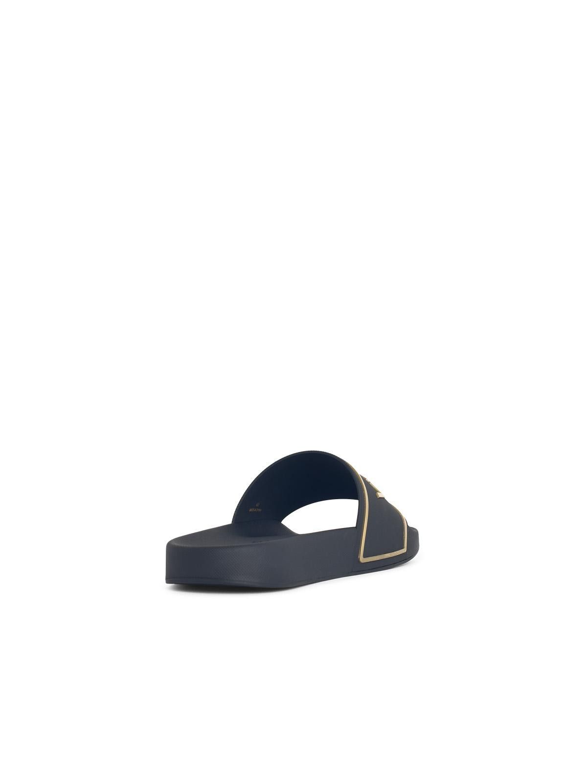 Versace VERSACE Black Rubber Slippers Size US 7 / EU 40 - 3 Thumbnail