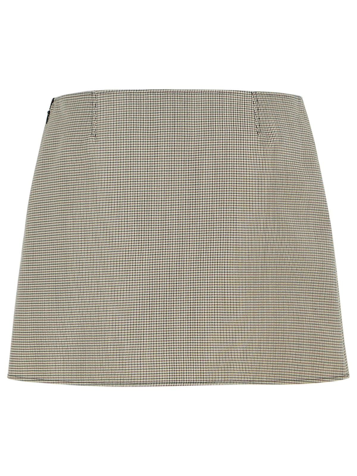 Courreges COURREGES Beige Wool Blend Miniskirt Size 27" / US 4 / IT 40 - 3 Thumbnail