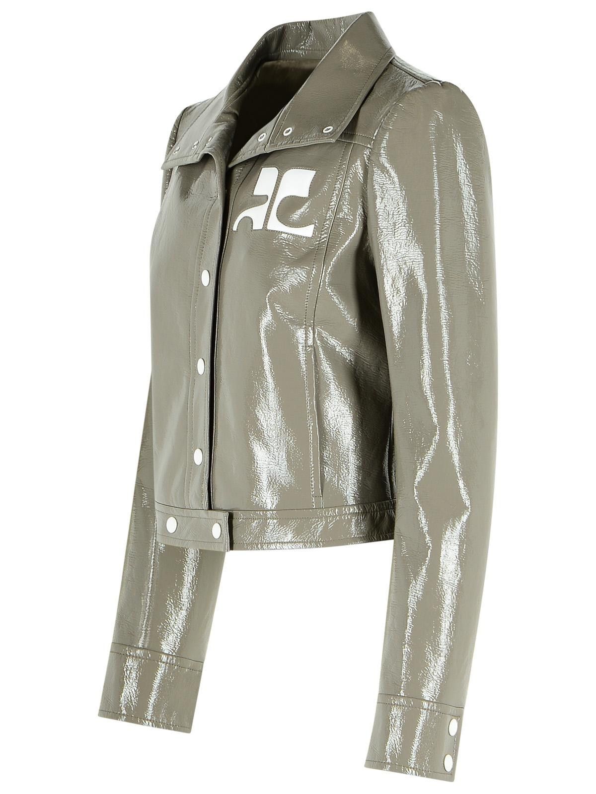 Courreges COURREGES 'Reedition' Grey Cotton Blend Jacket Size S / US 4 / IT 40 - 2 Thumbnail