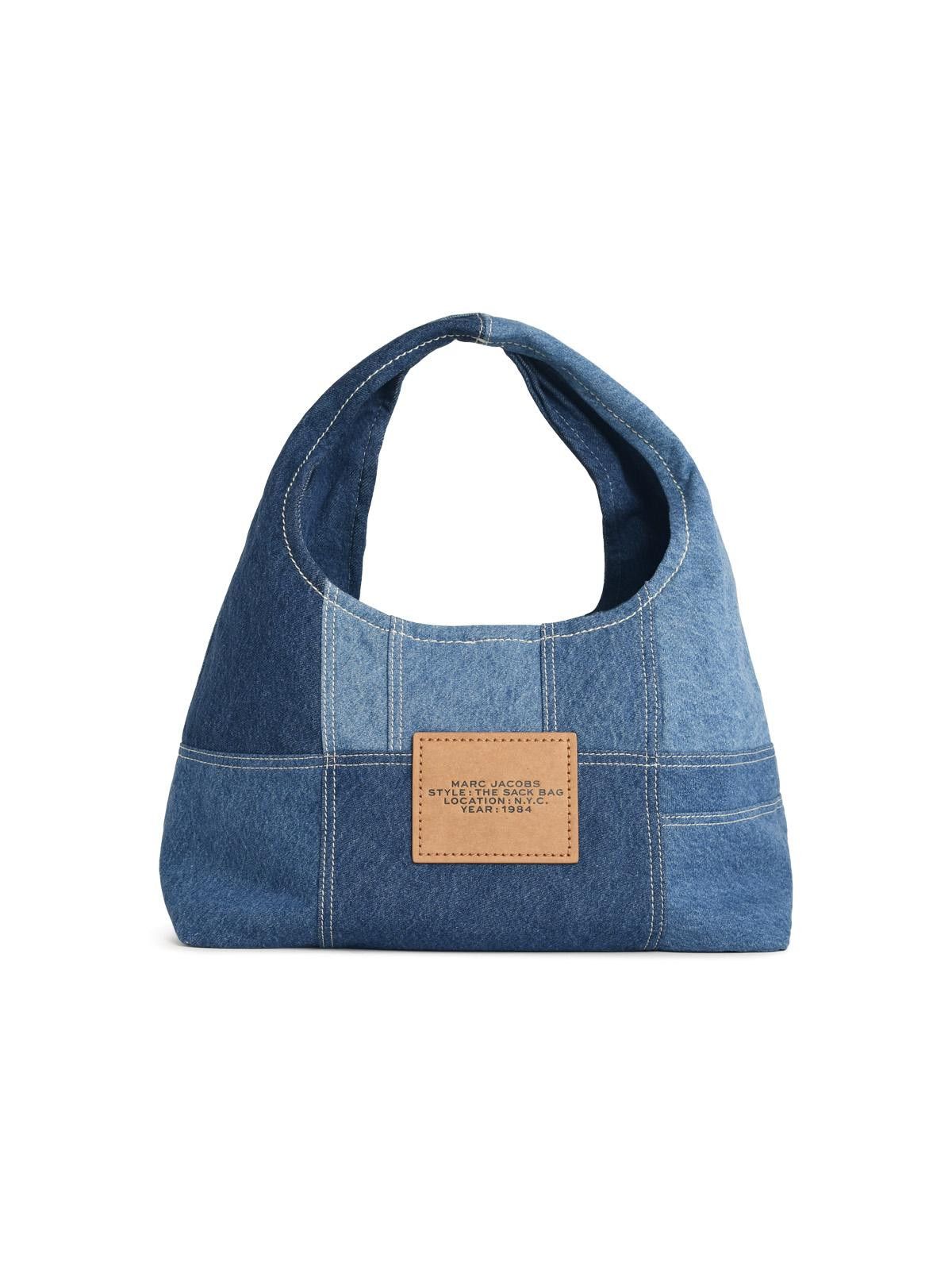 Marc Jacobs MARC JACOBS (THE) 'The Sack Patchwork' Blue Denim Bag Size ONE SIZE - 3 Thumbnail