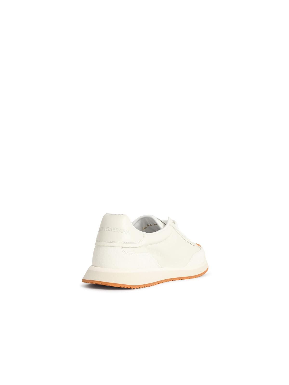 Dolce & Gabbana DOLCE & GABBANA 'Cushion' White Leather Sneakers Size US 9 / EU 42 - 3 Thumbnail