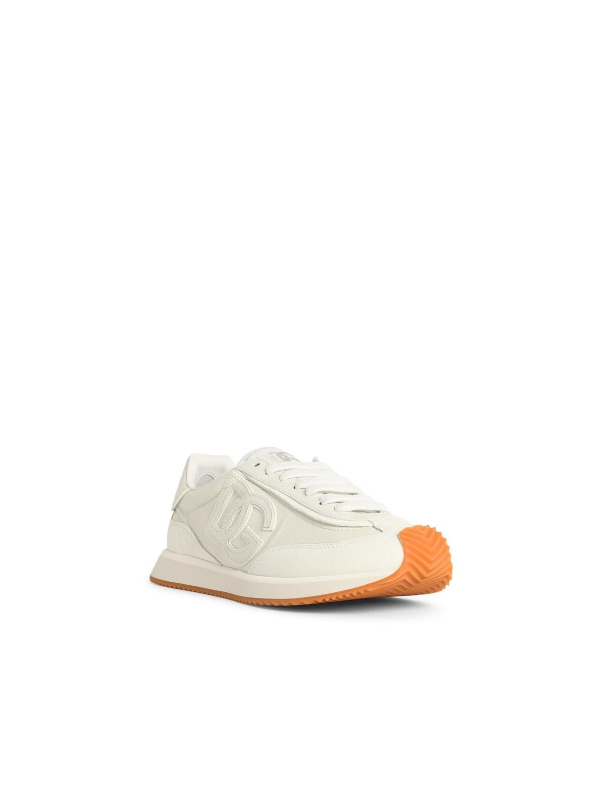 Dolce & Gabbana DOLCE & GABBANA 'Cushion' White Leather Sneakers Size US 9 / EU 42 - 2 Thumbnail