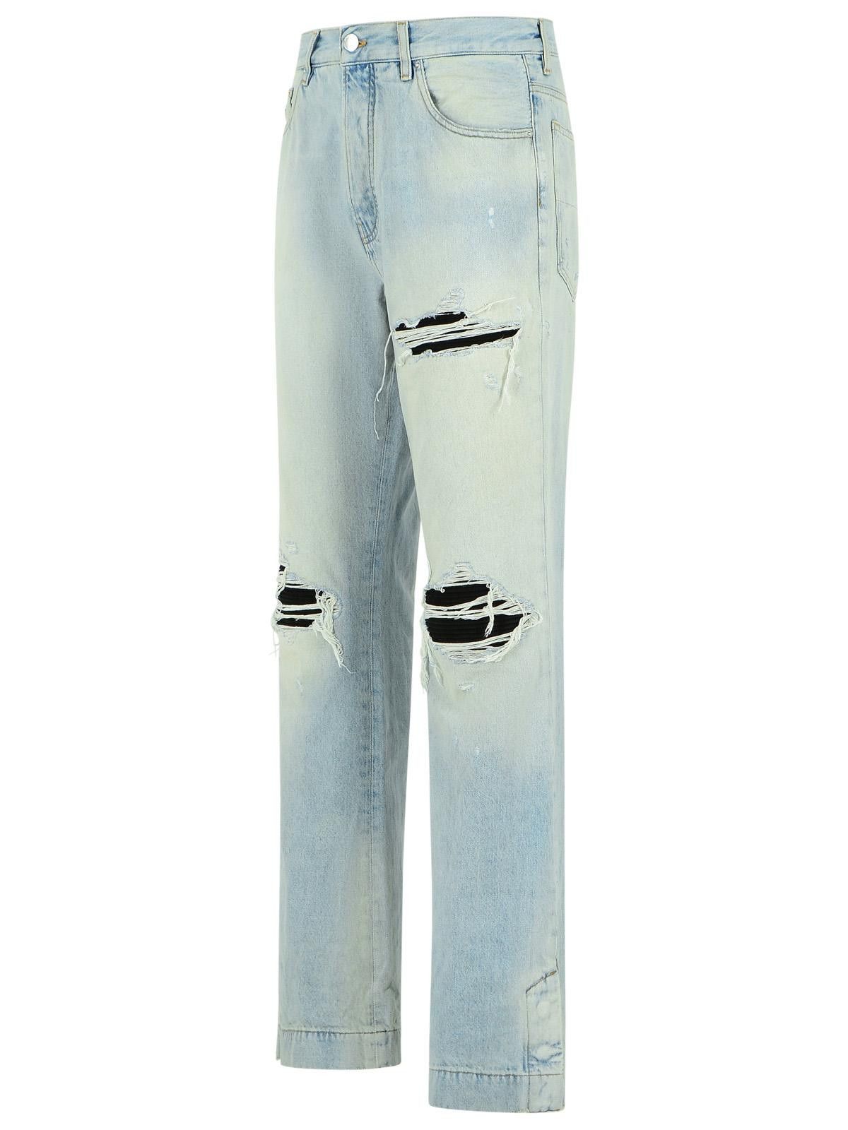 Amiri AMIRI 'Flare' Light Blue Cotton Jeans Size US 33 - 2 Thumbnail