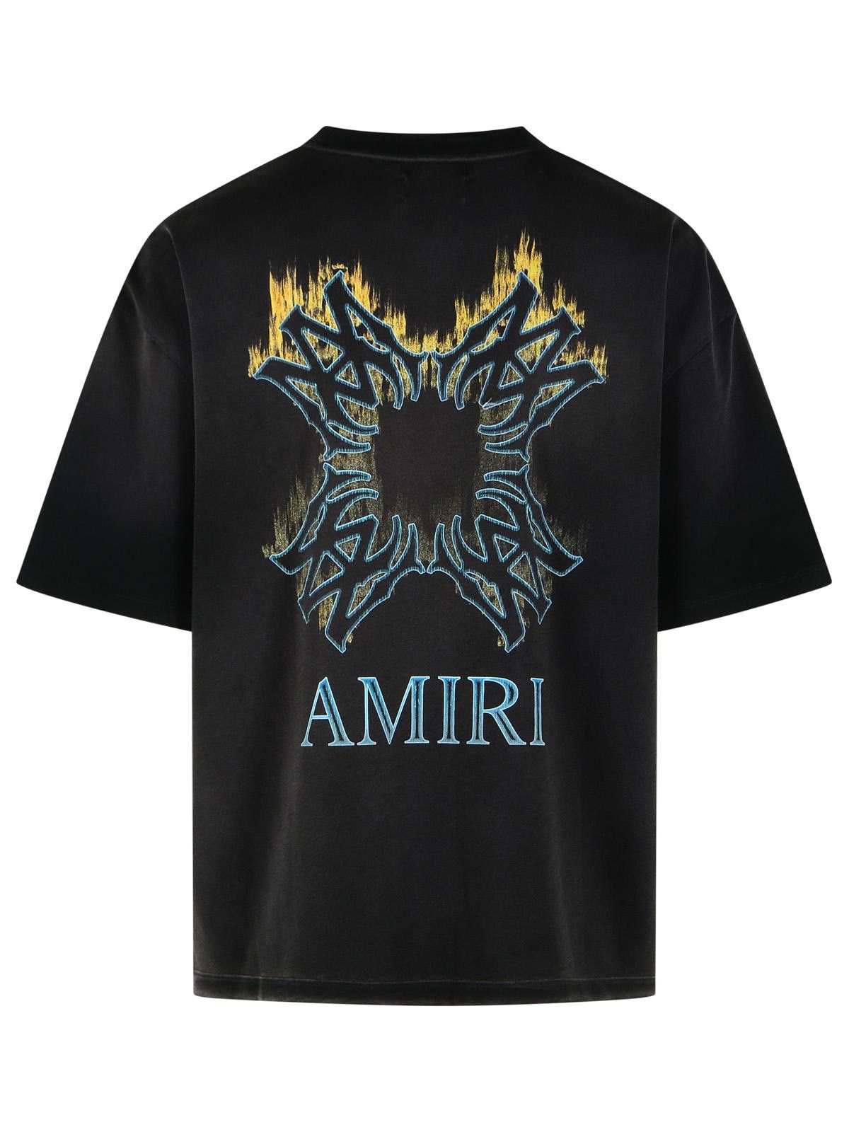 Amiri AMIRI 'Quad Ma' Black Cotton T-Shirt Size US L / EU 52-54 / 3 - 3 Thumbnail