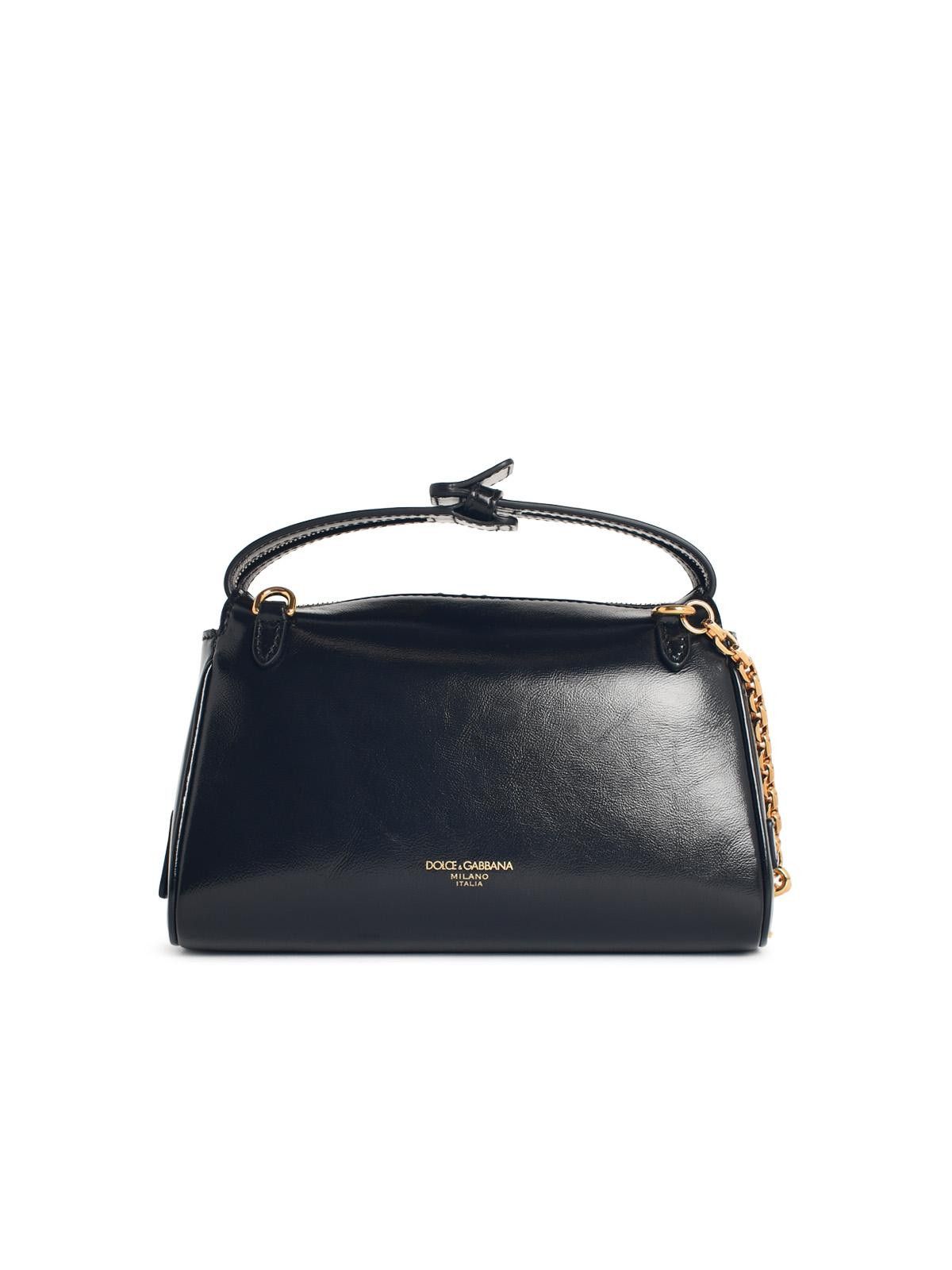 Dolce & Gabbana DOLCE & GABBANA 'Vittoria' Black Leather Handbag Size ONE SIZE - 3 Thumbnail