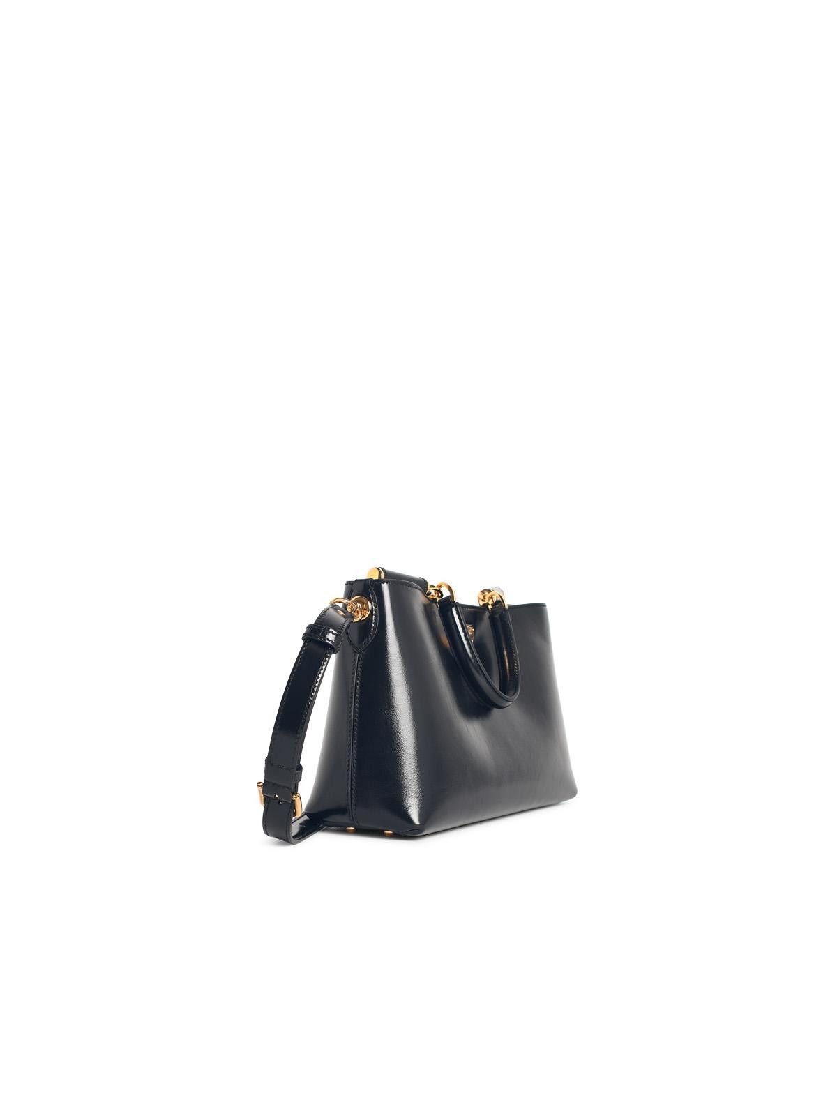 Dolce & Gabbana DOLCE & GABBANA Large 'My Sicily' Black Leather Bag Size ONE SIZE - 2 Thumbnail