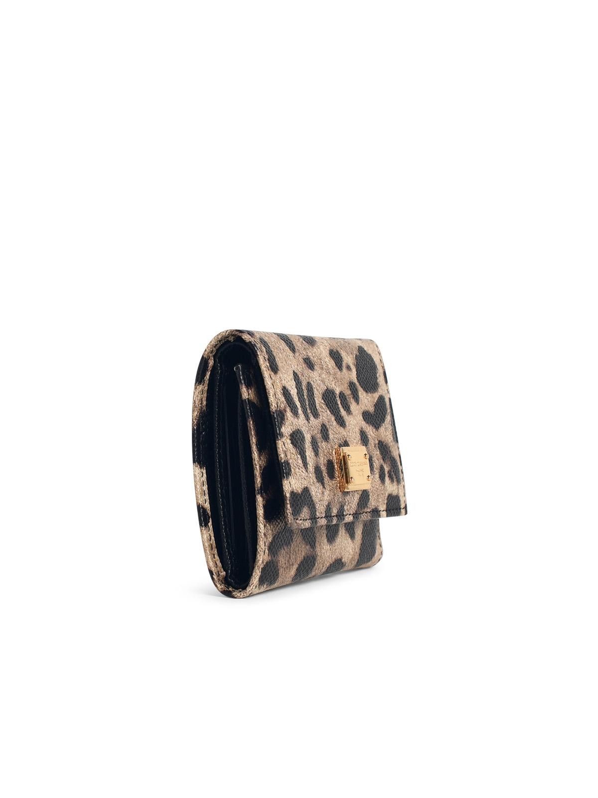 Dolce & Gabbana DOLCE & GABBANA 'Dauphine' Leopard Leather Portafolgio Size ONE SIZE - 2 Thumbnail
