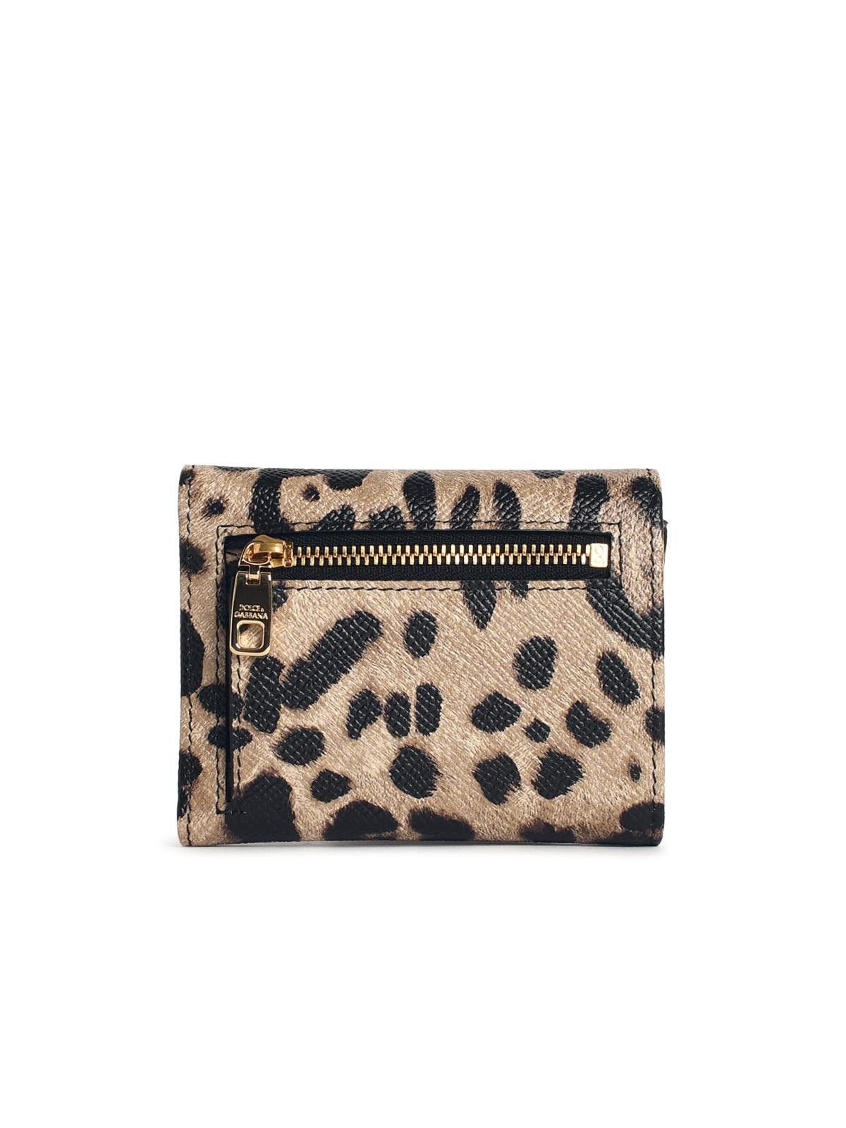 Dolce & Gabbana DOLCE & GABBANA 'Dauphine' Leopard Leather Portafolgio Size ONE SIZE - 3 Thumbnail