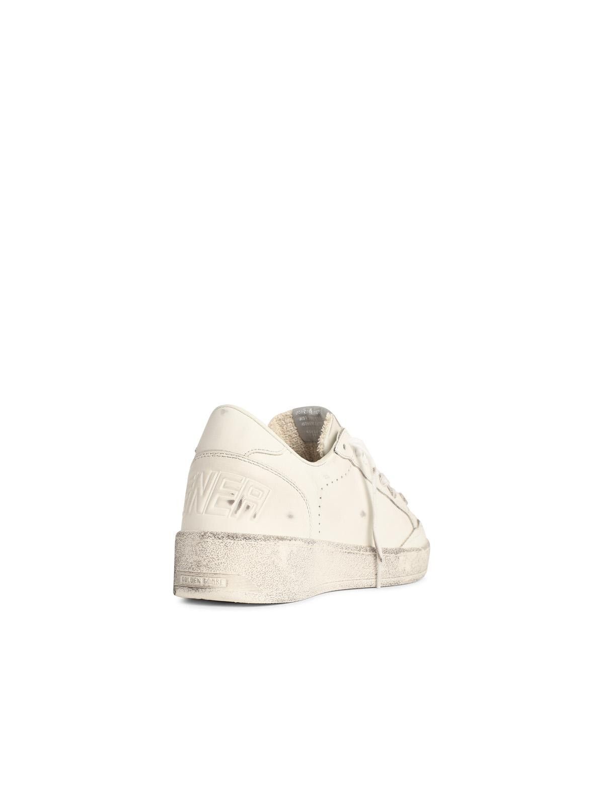 Golden Goose GOLDEN GOOSE 'Ball-Star 2' White Leather Sneakers Size US 8 / EU 41 - 3 Thumbnail