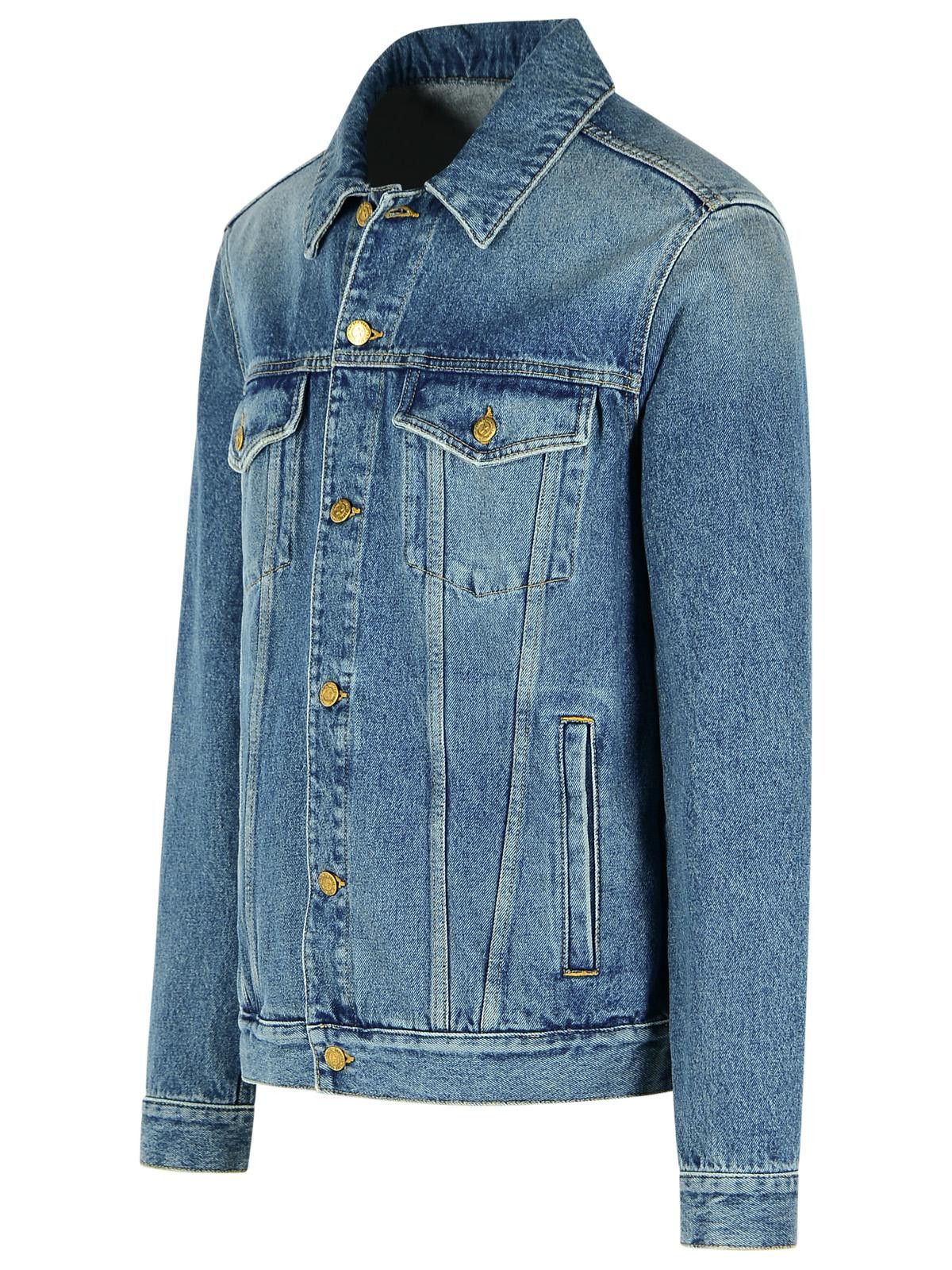 Golden Goose GOLDEN GOOSE Blue Cotton Denim Jacket Size US XL / EU 56 / 4 - 2 Thumbnail