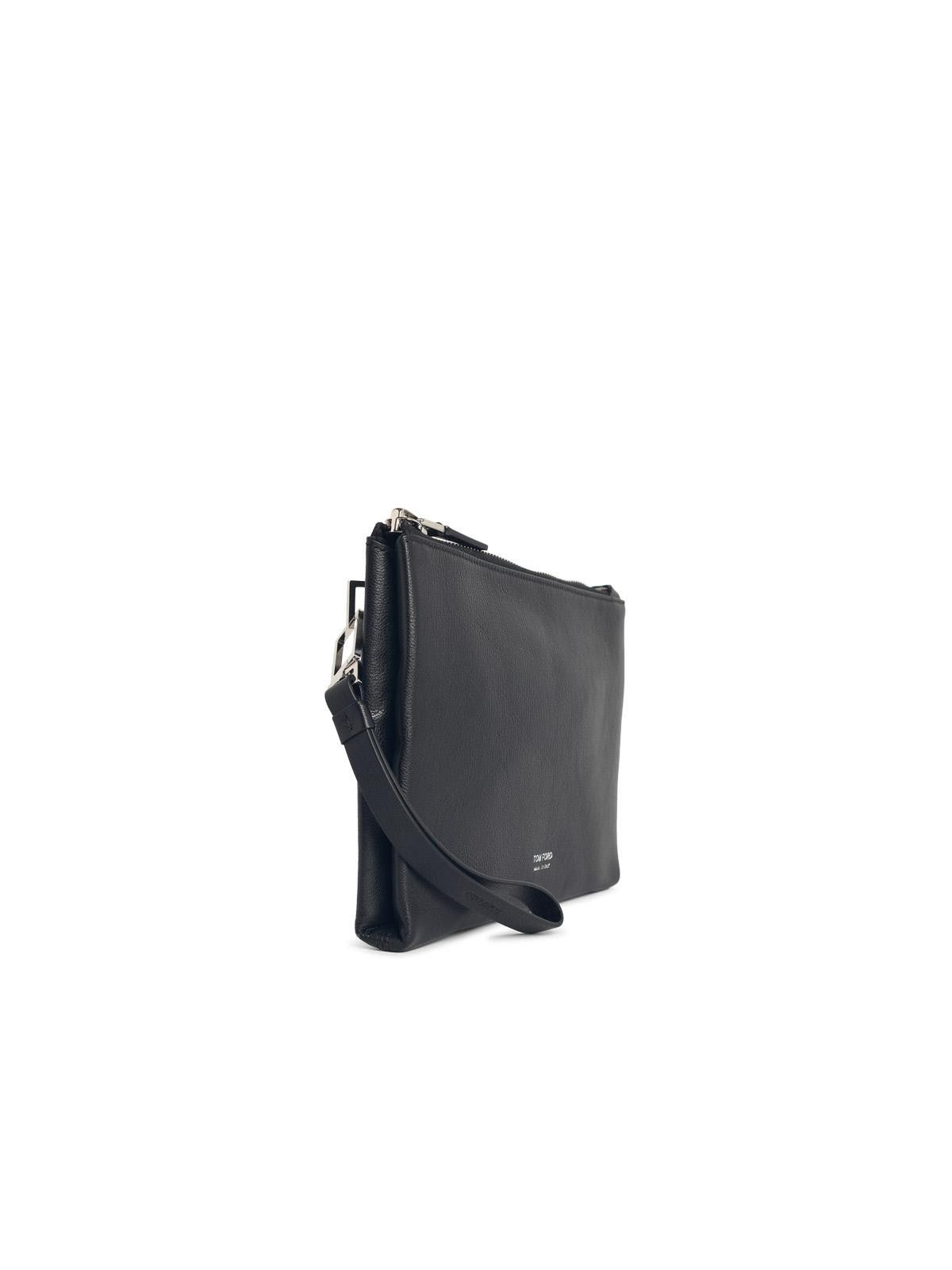 Tom Ford TOM FORD Black Leather Document Holder Size ONE SIZE - 2 Thumbnail