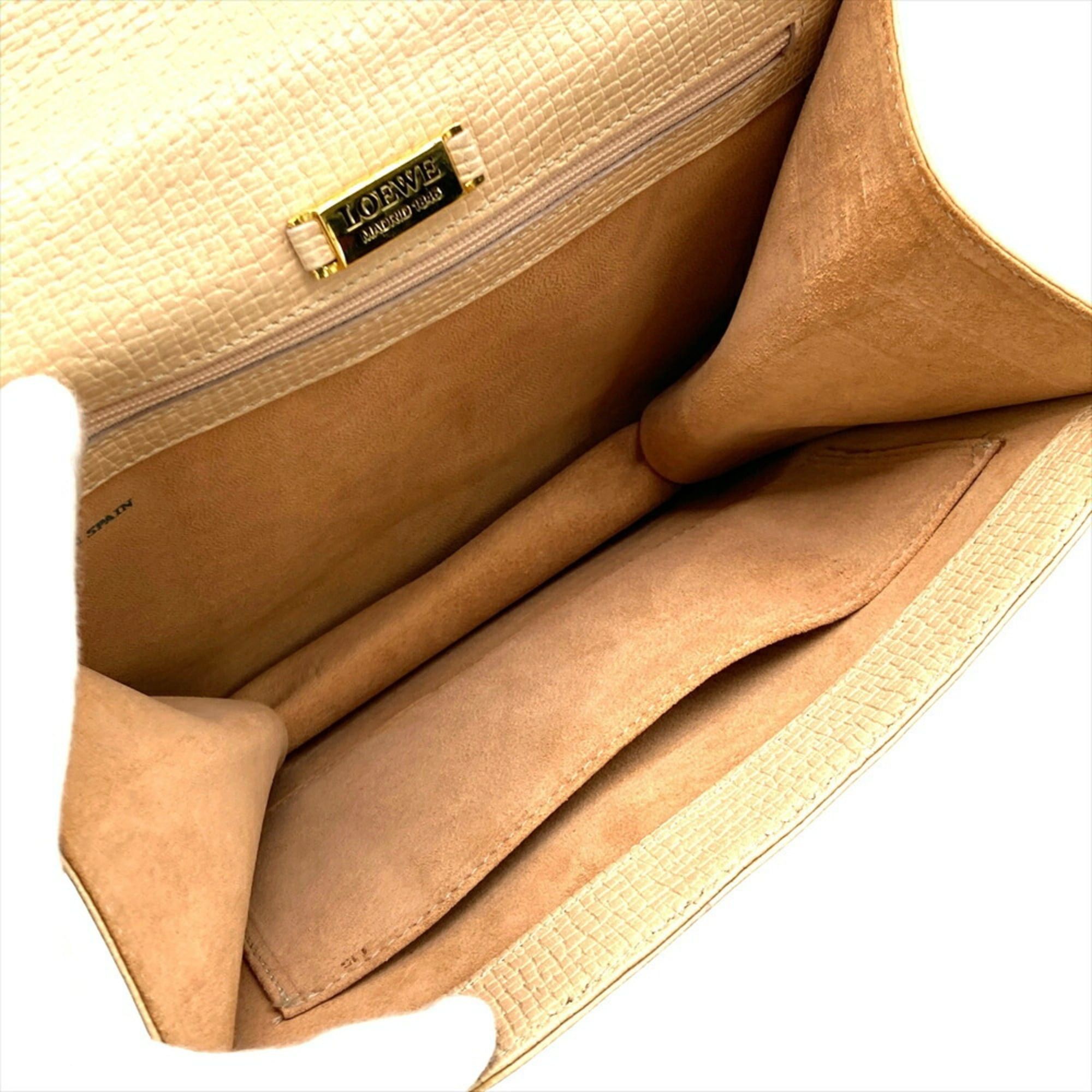 Loewe LOEWE Barcelona handbag in beige leather for women Size ONE SIZE - 7 Thumbnail