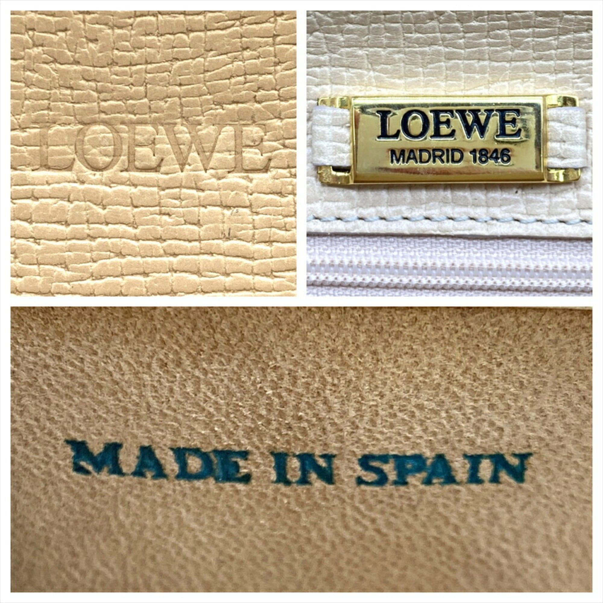 Loewe LOEWE Barcelona handbag in beige leather for women Size ONE SIZE - 10 Thumbnail