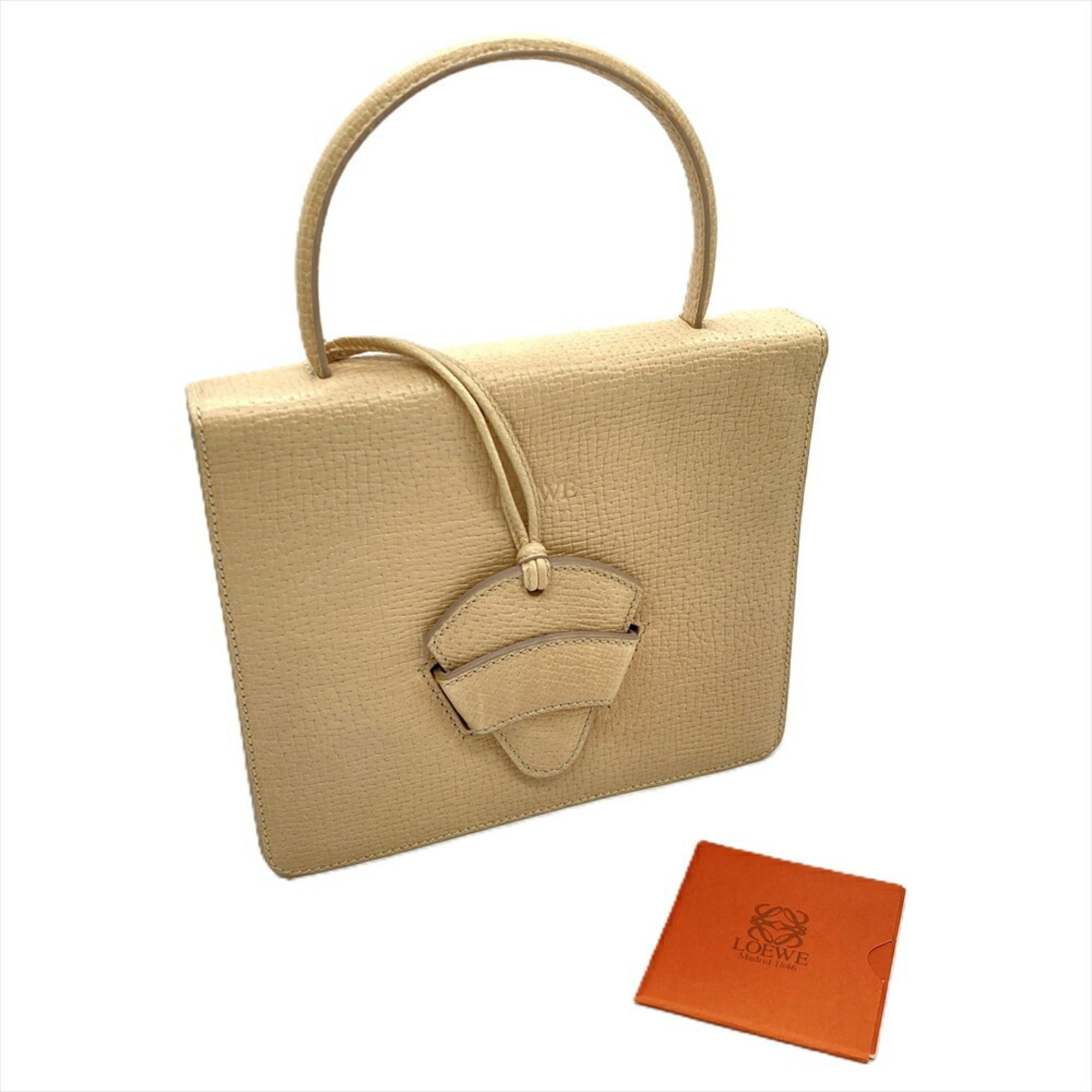 Loewe LOEWE Barcelona handbag in beige leather for women Size ONE SIZE - 11 Thumbnail