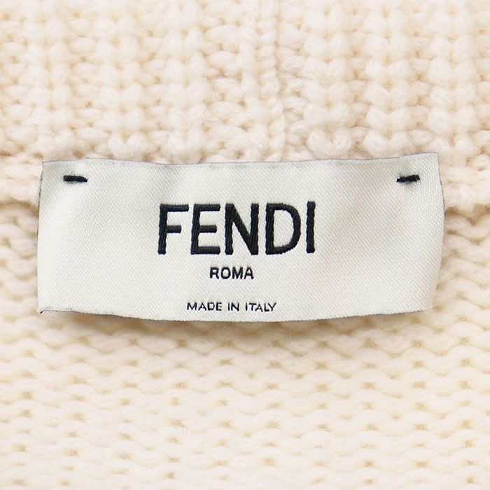 Fendi Fendi Fendi Embroidery Mink Fur Cashmere Sweater Natural Material Tops DUTY FREE for USA Size ONE SIZE - 8 Thumbnail