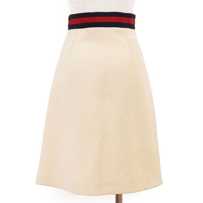 Gucci Gucci Gucci Sheer Line Web Stripe Wool Silk Skirt Others Skirts DUTY FREE for USA Size ONE SIZE - 6 Thumbnail