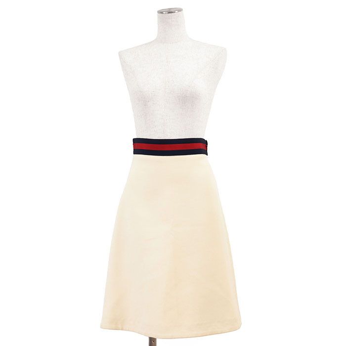 Gucci Gucci Gucci Sheer Line Web Stripe Wool Silk Skirt Others Skirts DUTY FREE for USA Size ONE SIZE - 2 Thumbnail