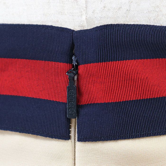 Gucci Gucci Gucci Sheer Line Web Stripe Wool Silk Skirt Others Skirts DUTY FREE for USA Size ONE SIZE - 4 Thumbnail