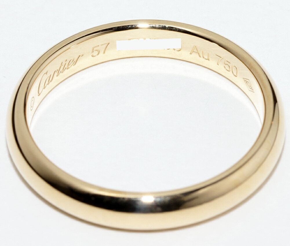 Cartier Cartier Cartier 1895 Wedding Ring Au750 Ring Size 17 Crocodile skin Ring B40312 DUTY FREE for USA Size ONE SIZE - 5 Thumbnail