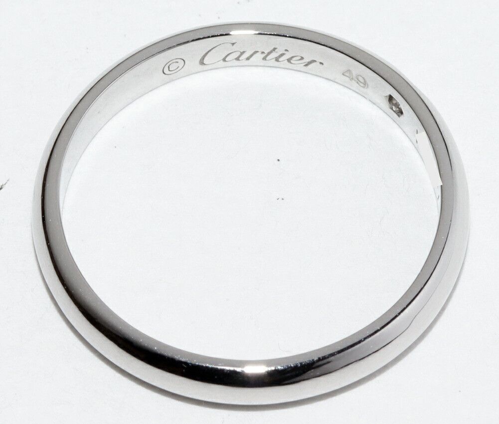 Cartier Cartier Cartier 1895 Wedding Ring Pt950 Diamond Ring Size 9 Metal Ring B40577 DUTY FREE for USA Size ONE SIZE - 3 Thumbnail