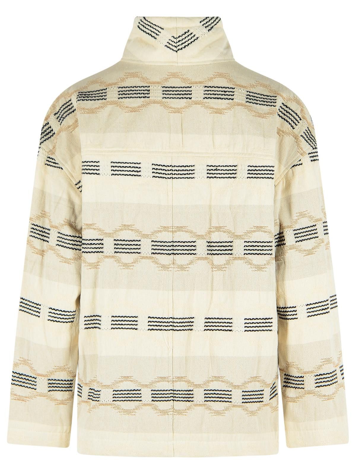 Isabel Marant Etoile ISABEL MARANT ETOILE 'Quayla' Beige Cotton Blend Jacket Size XS / US 0-2 / IT 36-38 - 3 Thumbnail