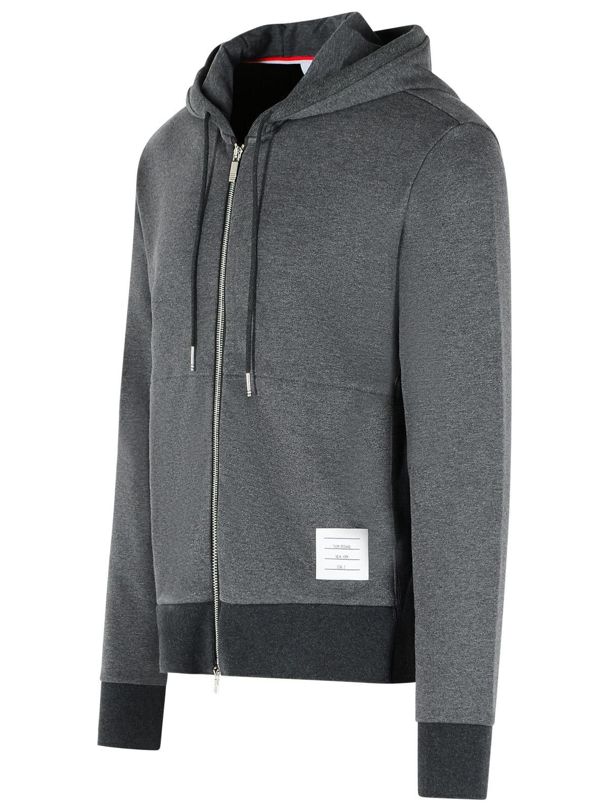 Thom Browne THOM BROWNE Gray Cotton Sweatshirt Size US L / EU 52-54 / 3 - 2 Thumbnail