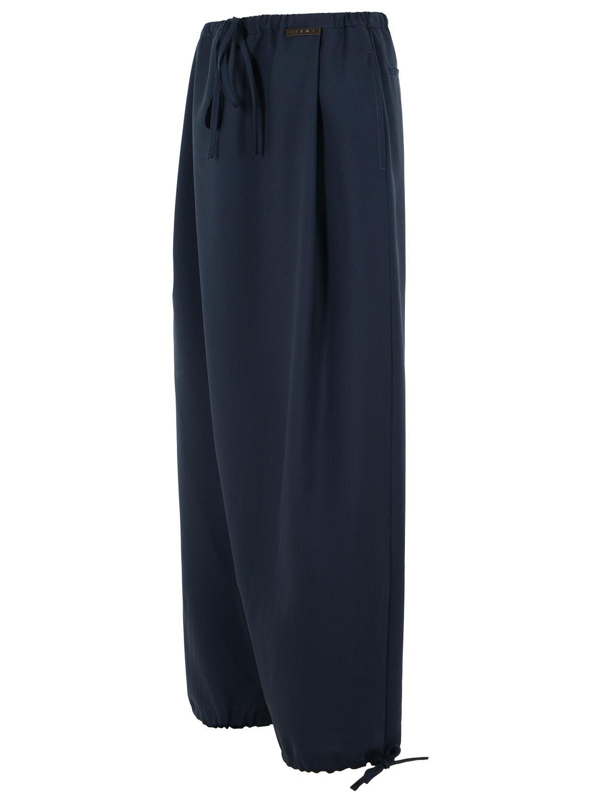 Marni MARNI Blue Virgin Wool Trousers Size 26" / US 2 / IT 38 - 2 Thumbnail