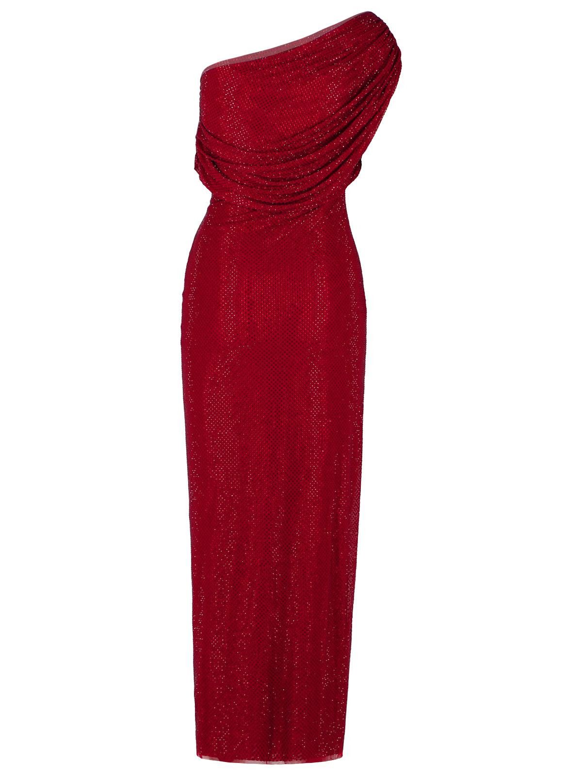 Self-Portrait SELF PORTRAIT Burgundy Polyester Dress Size S / US 4 / IT 40 - 3 Thumbnail