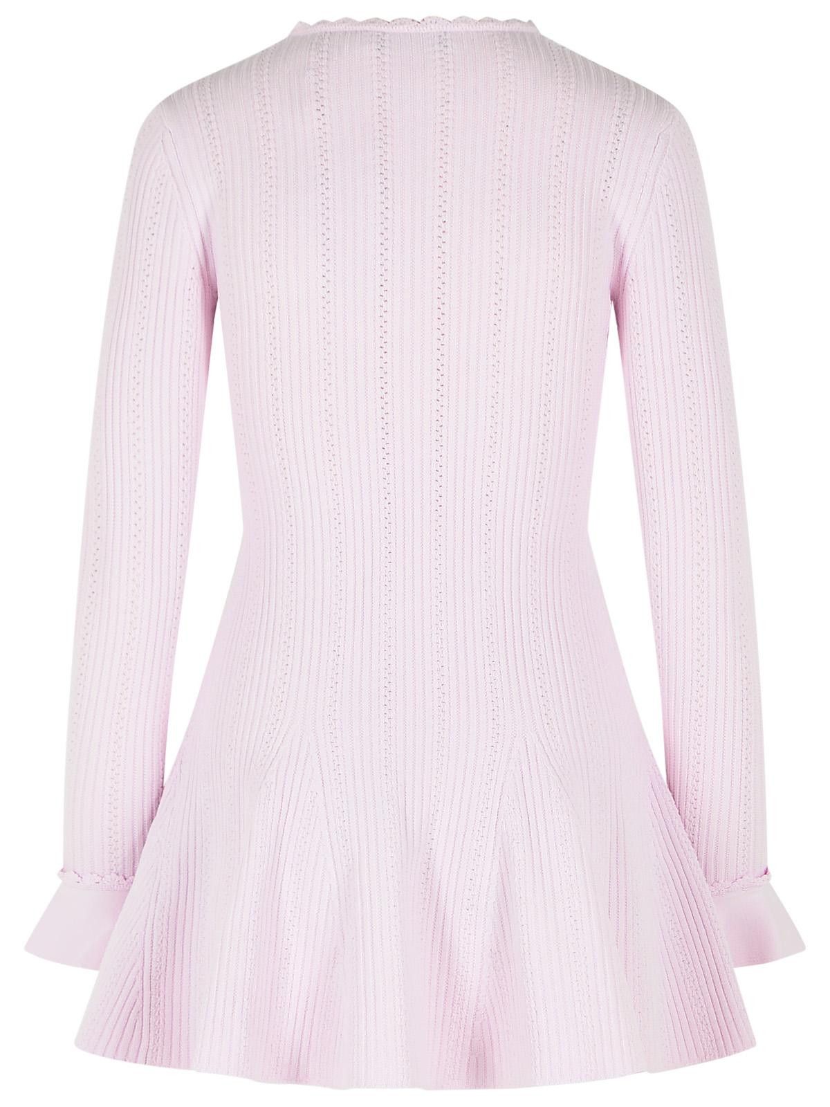 Self-Portrait SELF PORTRAIT Pink Viscose Blend Mini Dress Size M / US 6-8 / IT 42-44 - 3 Thumbnail