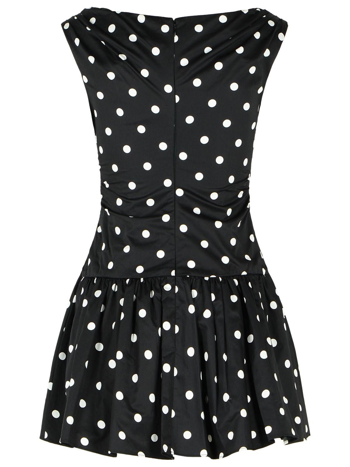 Self-Portrait SELF PORTRAIT 'Polka Dot' Black Cotton Dress Size XS / US 0-2 / IT 36-38 - 3 Thumbnail