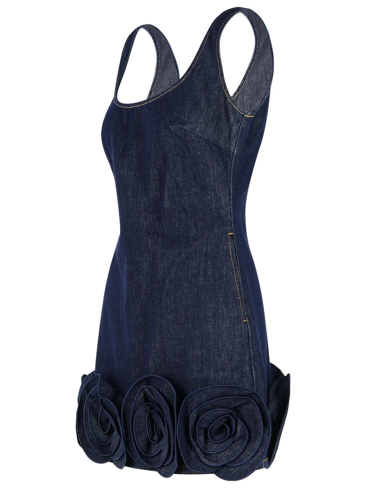 Self-Portrait SELF PORTRAIT Blue Denim Dress Size XS / US 0-2 / IT 36-38 - 2 Thumbnail