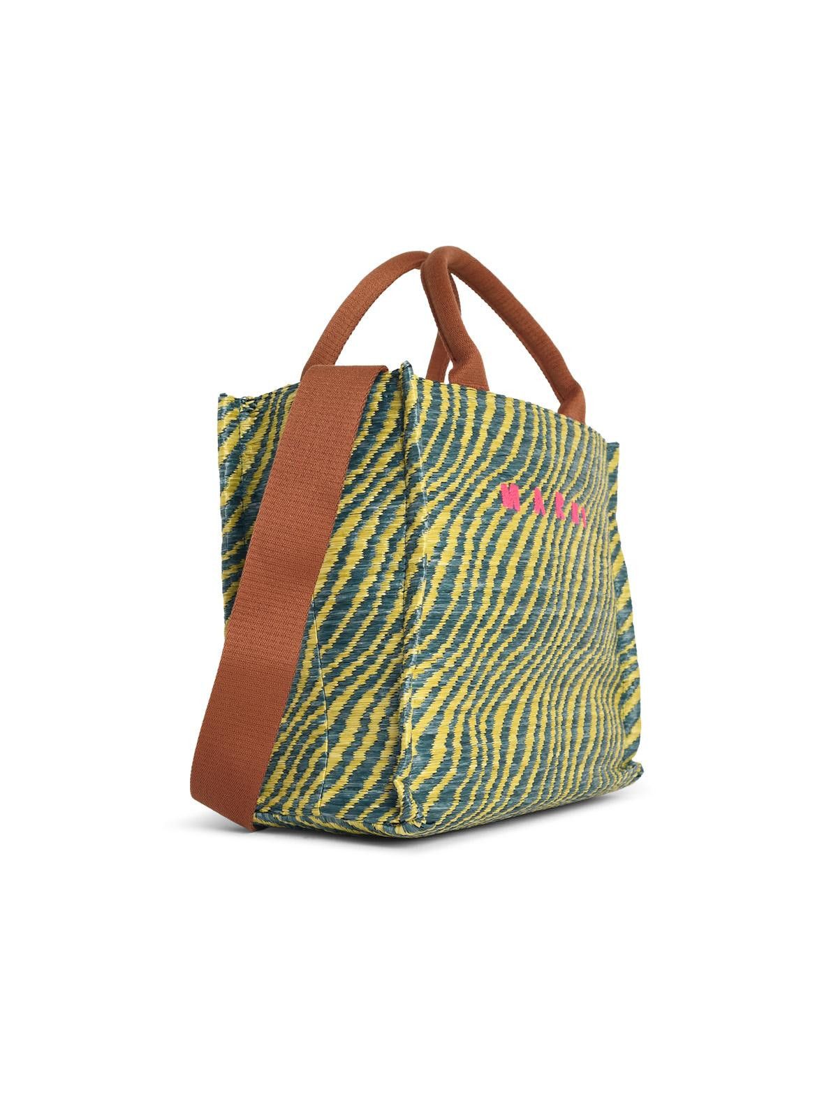 Marni MARNI Small 'Tote' Bag In Multicolor Natural Raffia Effect Fabric Size ONE SIZE - 2 Thumbnail