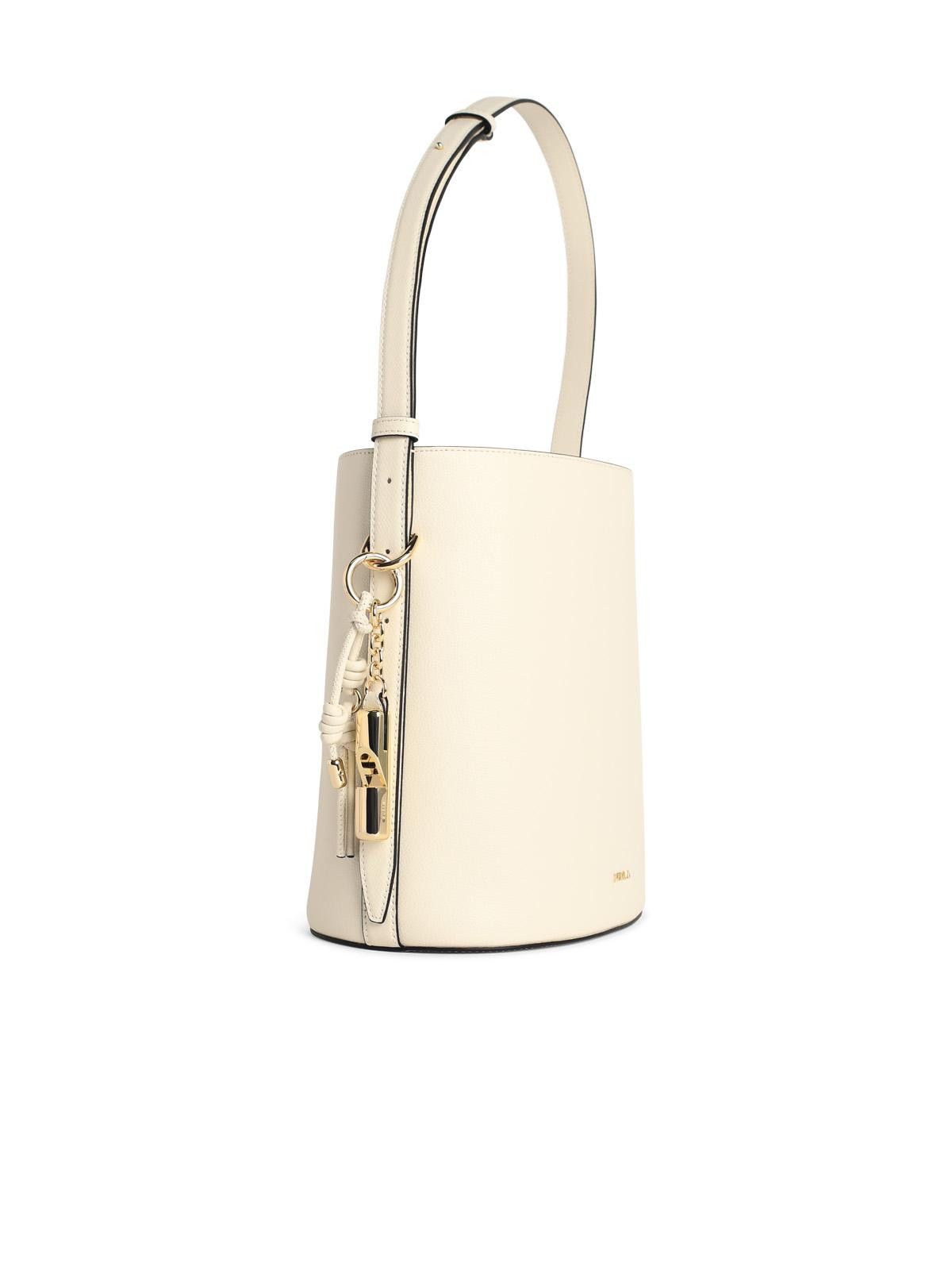 Furla FURLA Cream Leather 'Roxie' Bucket Bag Size ONE SIZE - 2 Thumbnail