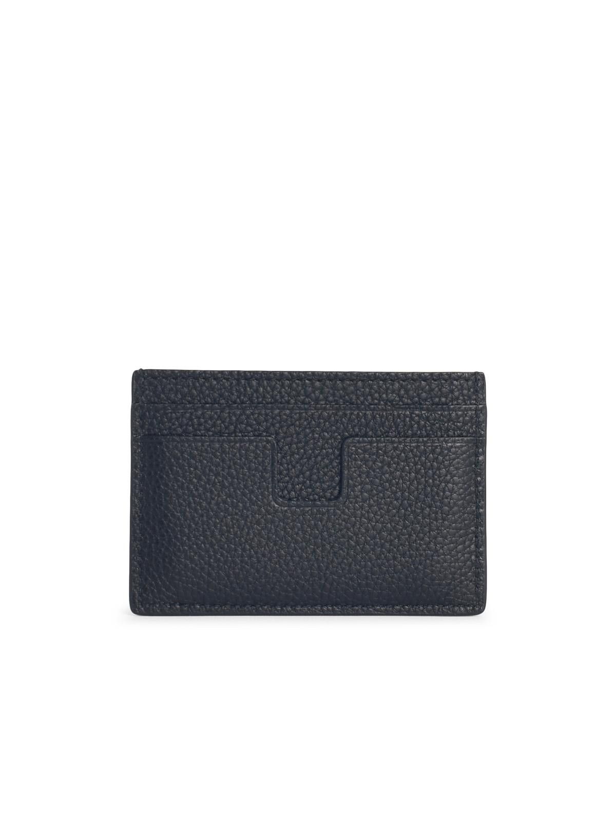 Tom Ford TOM FORD Black Leather Cardholder Size ONE SIZE - 3 Thumbnail