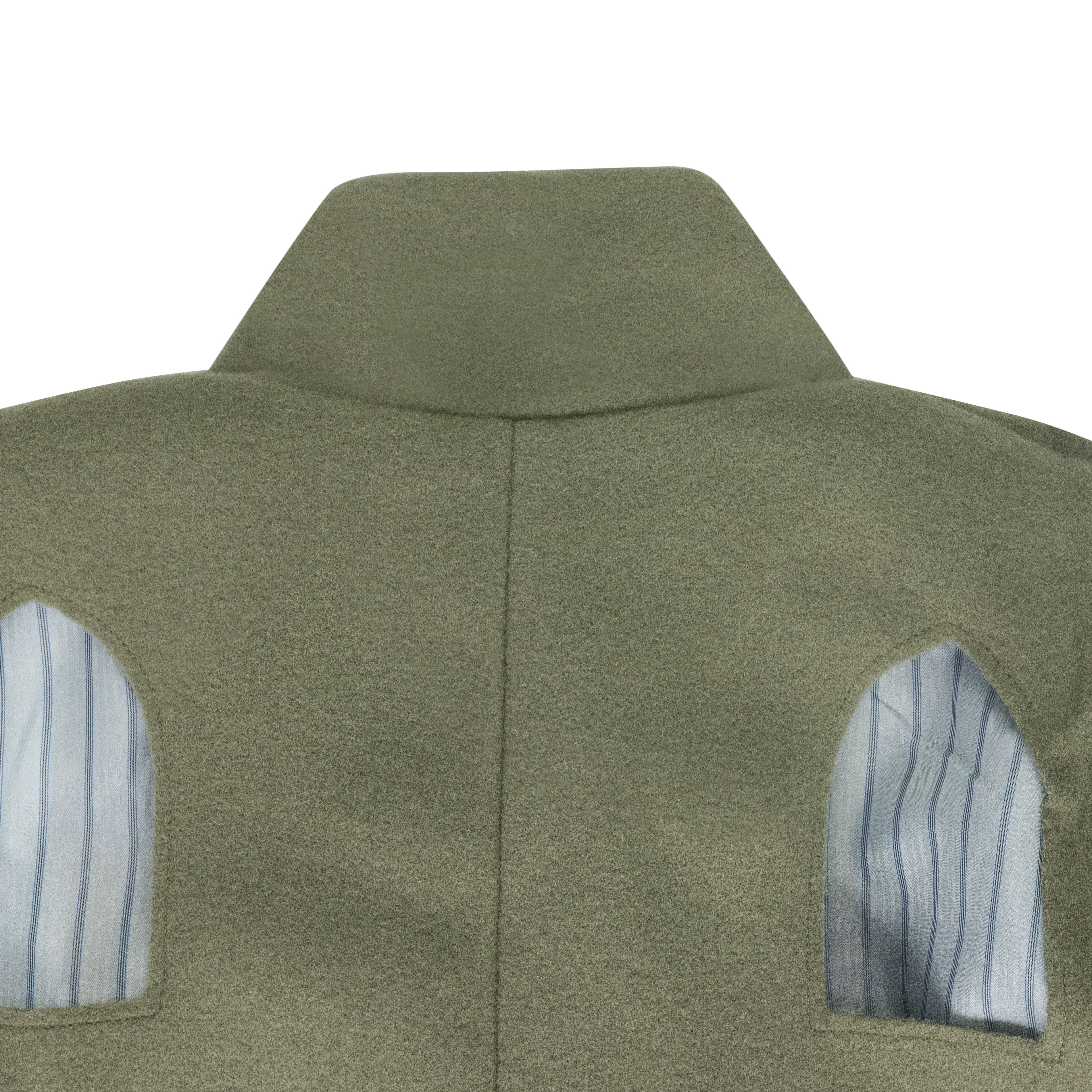 Who Decides War GREEN STAINED GLASS LASER TRENCH COAT SIZE L