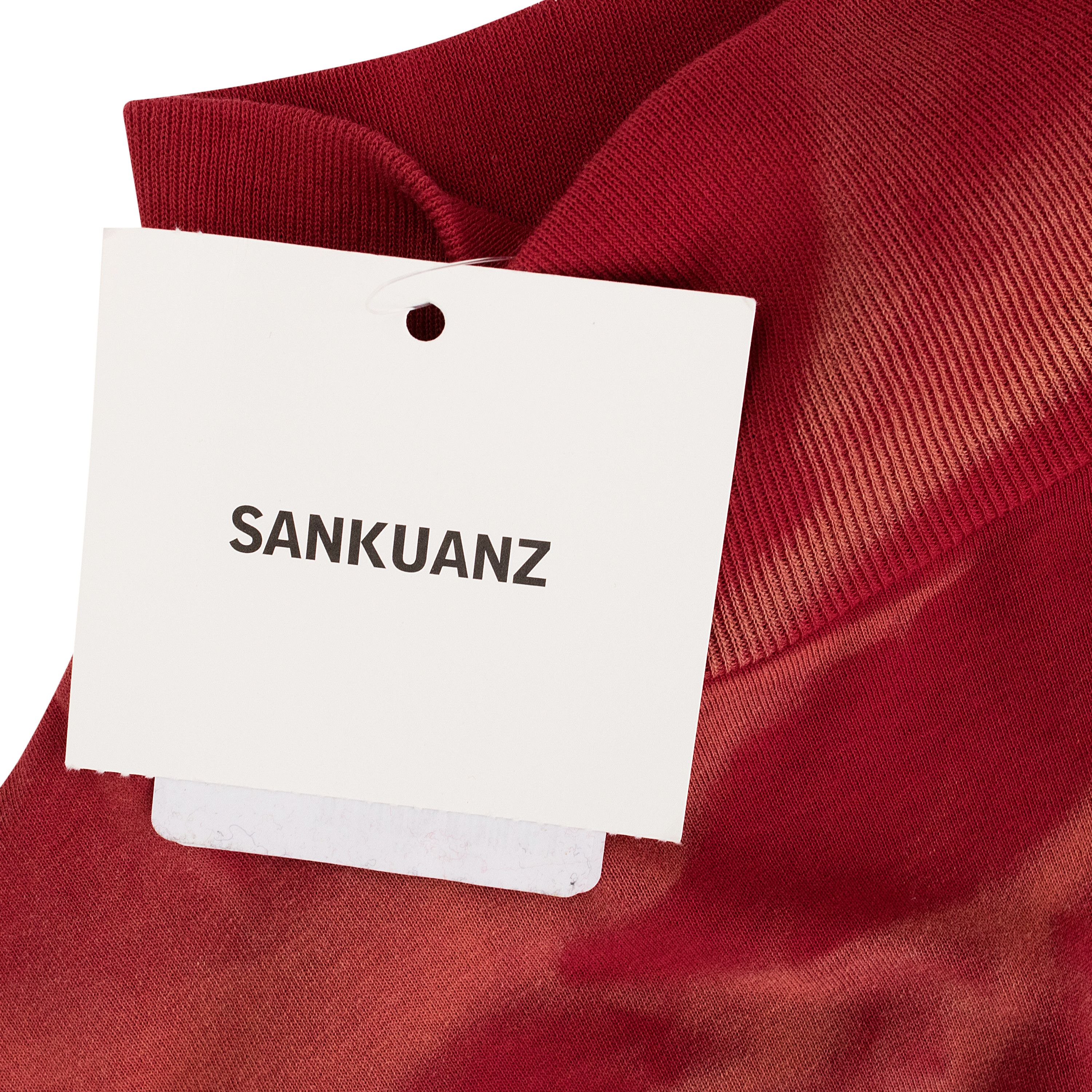 Sankuanz RED OVERDYED TURTLENECK SWEATER SIZE M