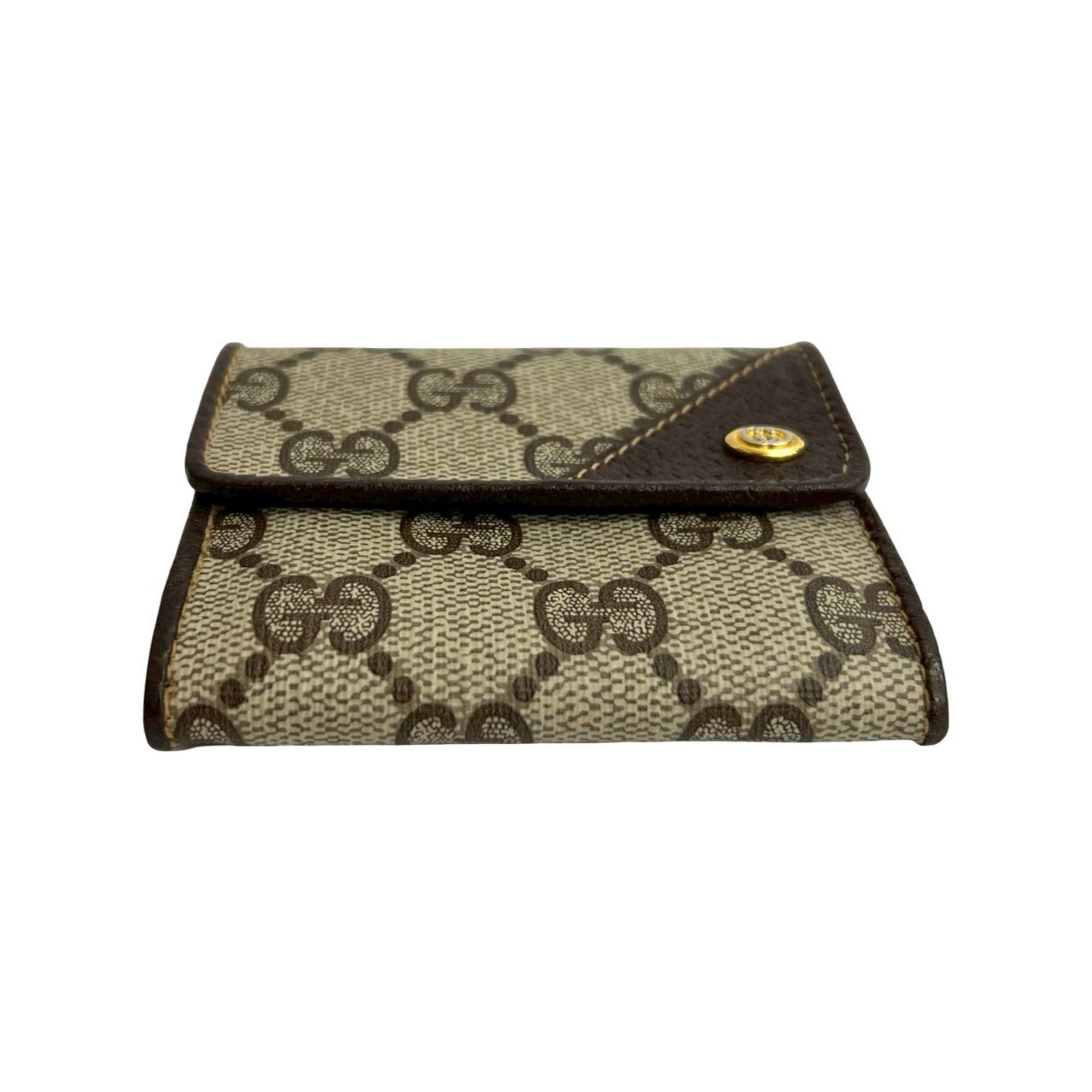 Gucci Unused, stored GUCCI vintage Gucci GG logo leather coin purse, mini case, pouch, small item brown, 41591 Size ONE SIZE - 6 Thumbnail