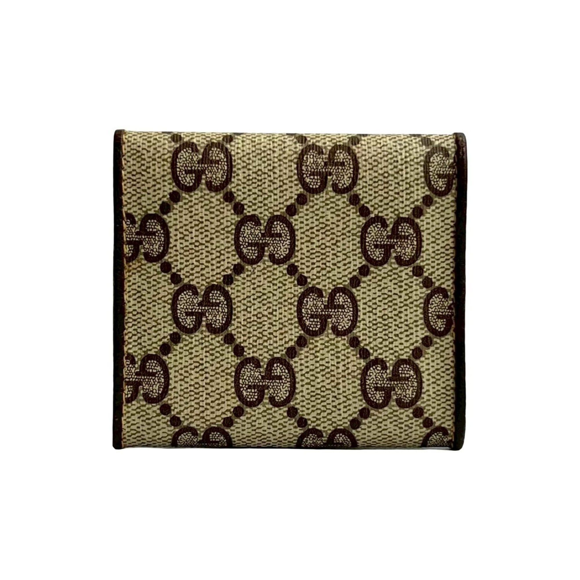 Gucci Unused, stored GUCCI vintage Gucci GG logo leather coin purse, mini case, pouch, small item brown, 41591 Size ONE SIZE - 2 Thumbnail