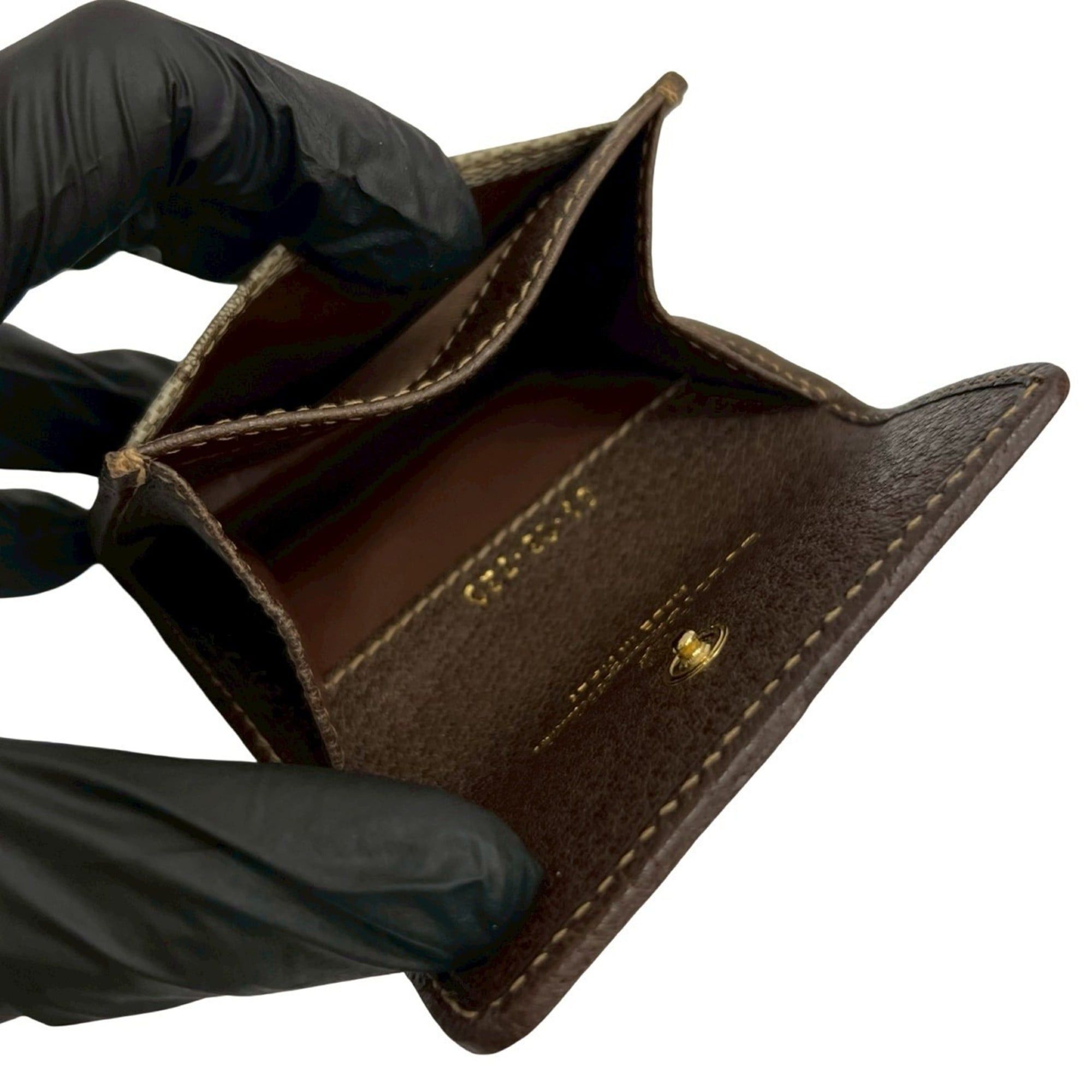 Gucci Unused, stored GUCCI vintage Gucci GG logo leather coin purse, mini case, pouch, small item brown, 41591 Size ONE SIZE - 7 Thumbnail