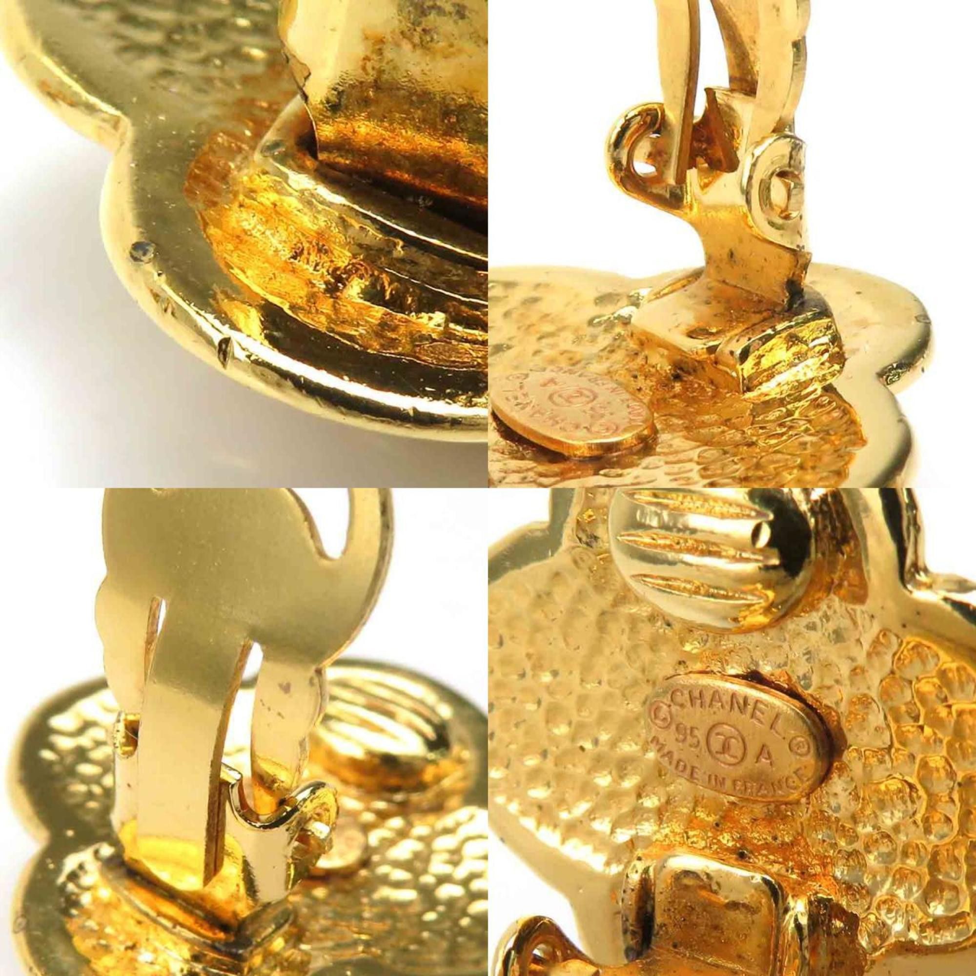 Chanel CHANEL Coco Mark Metal Gold Earrings for Women e61141a Size ONE SIZE - 5 Thumbnail