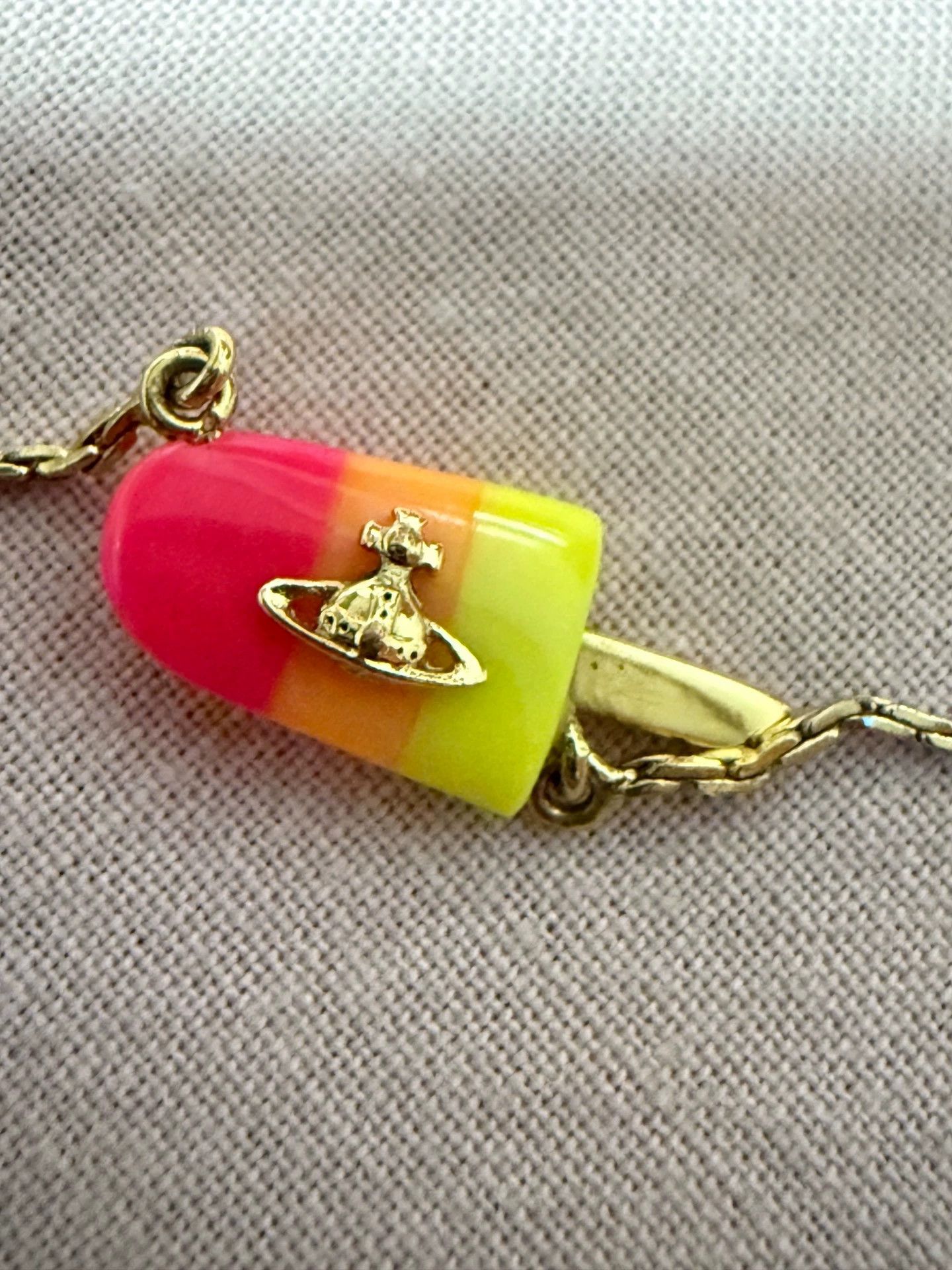 Vintage vintage ice cream bracelet and earrings set Size ONE SIZE - 2 Thumbnail